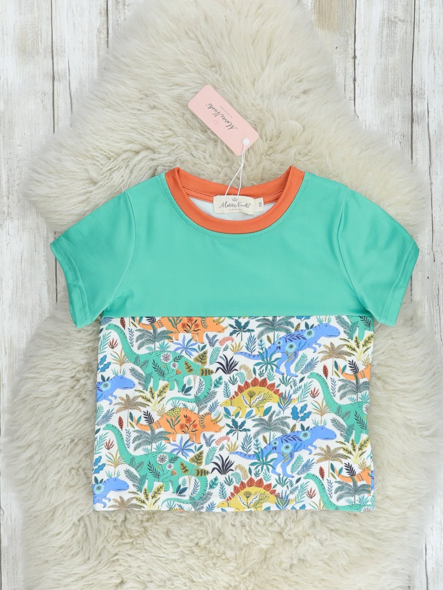 Jungle Green Dinosaur Shirt