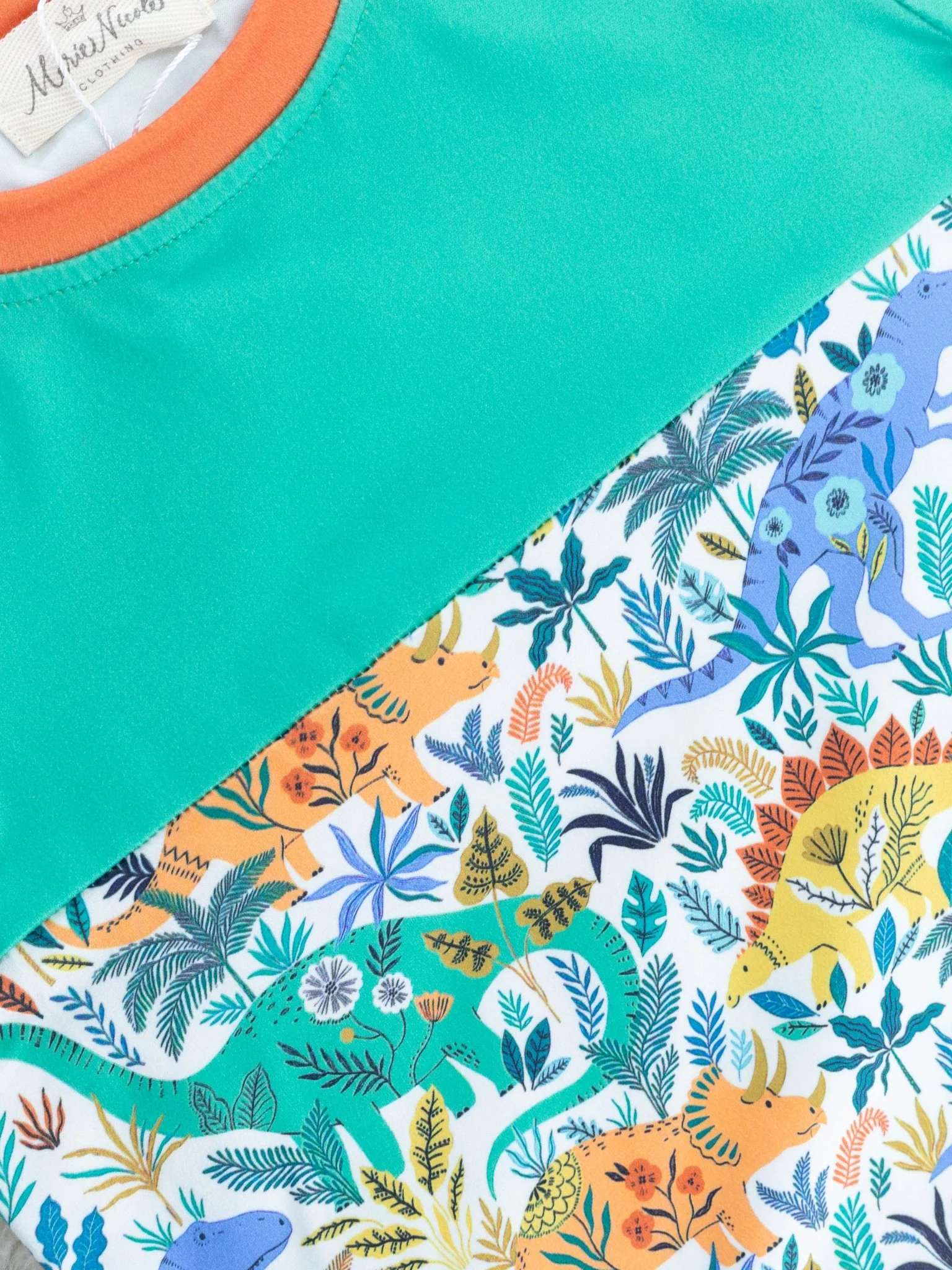 Jungle Green Dinosaur Shirt - Image 2