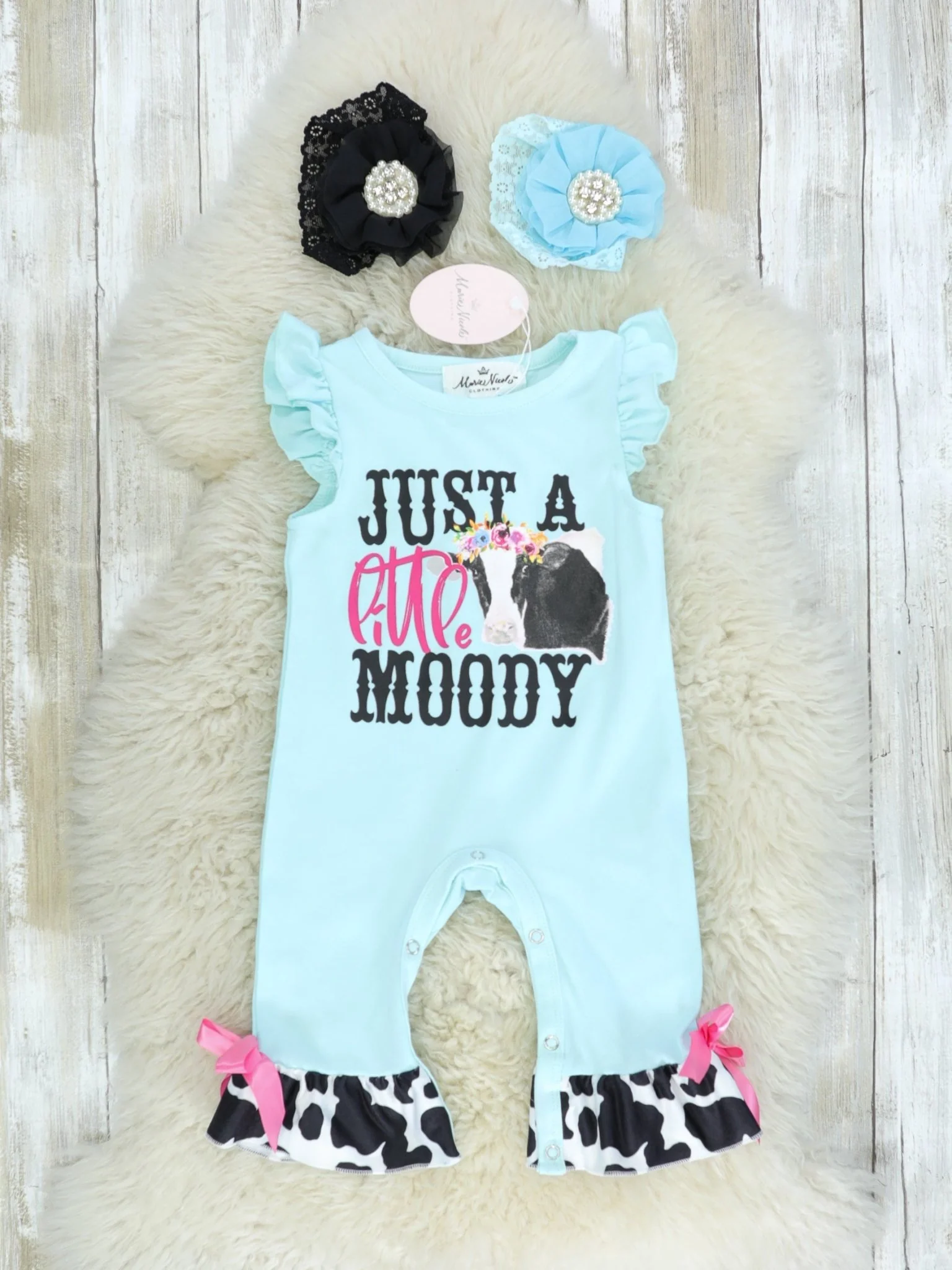 Just A Little Moody Ruffle Romper