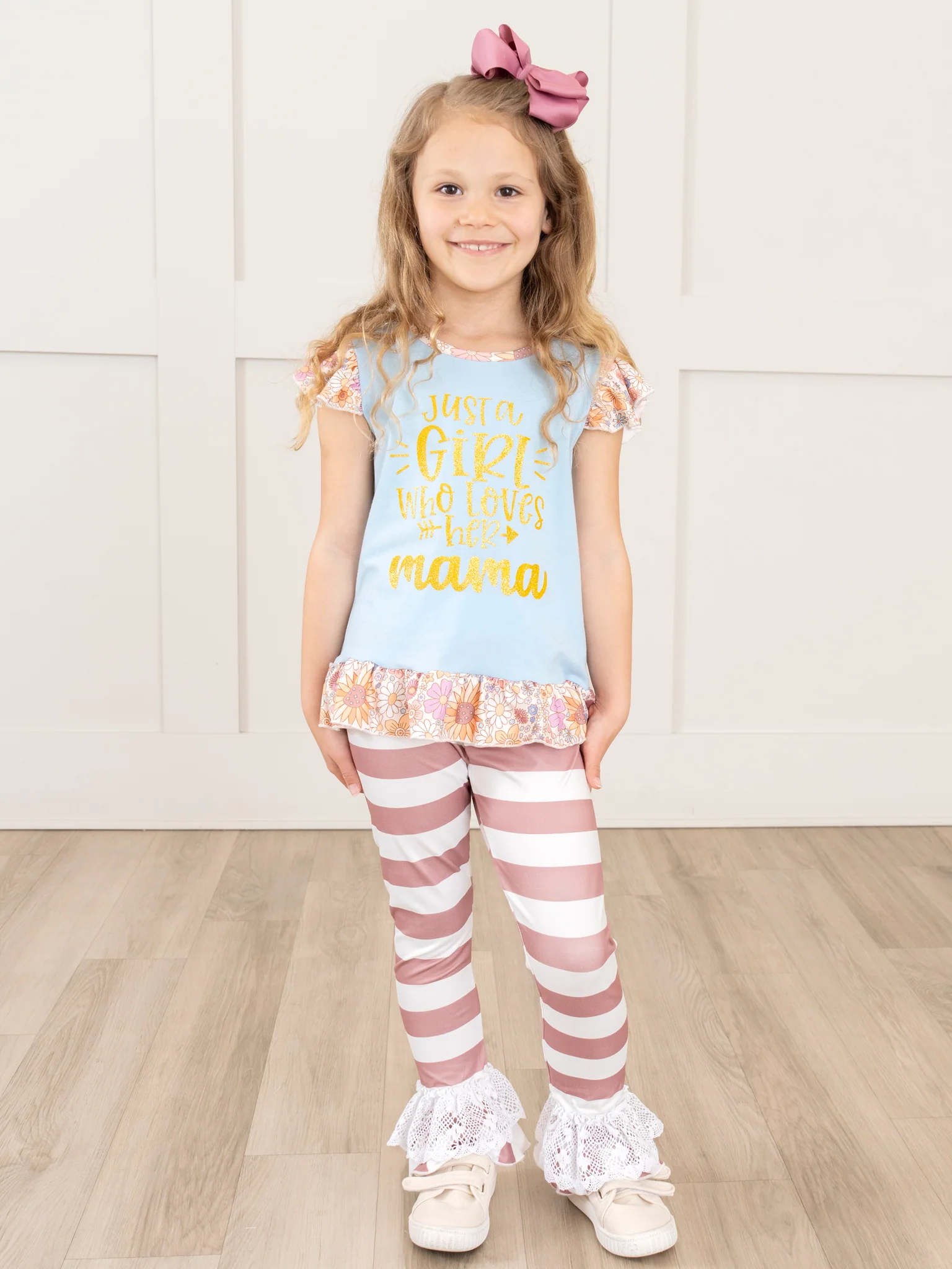 Just a Girl Lacy Ruffle Outfit