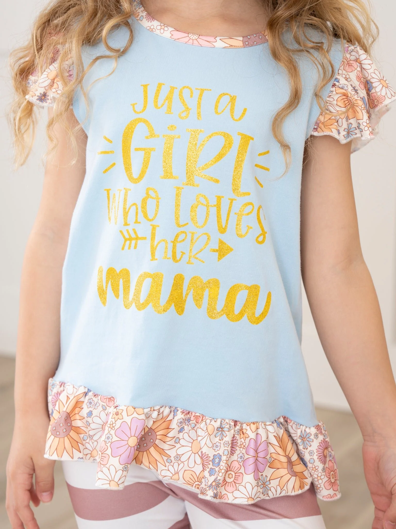 Just a Girl Lacy Ruffle Outfit - Image 4