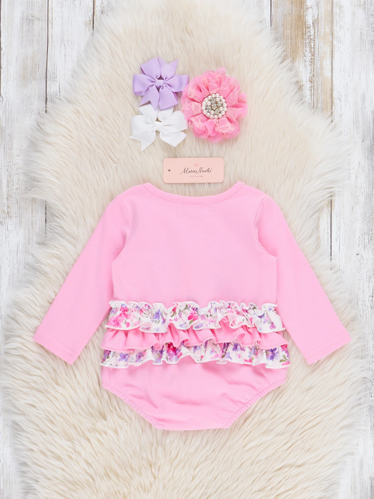 "Just a Girl Who Love Cows" Bubble Romper - Image 2