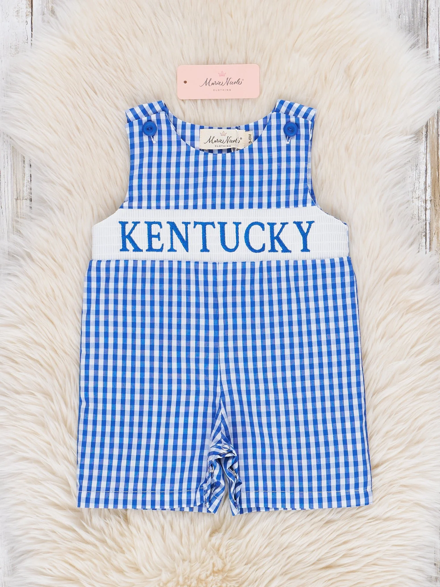Kentucky Smocked Gingham Johnny