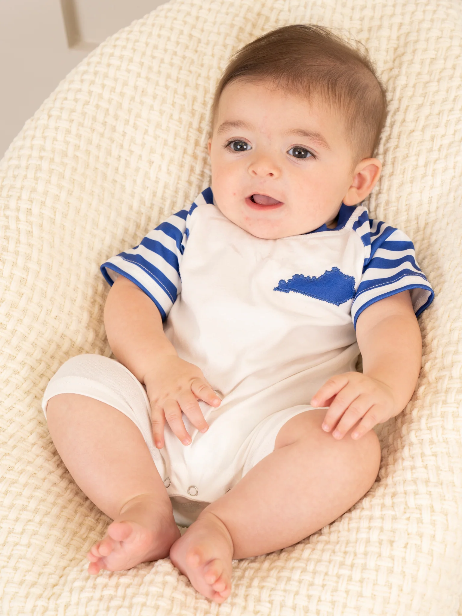 KY Blue Striped Romper