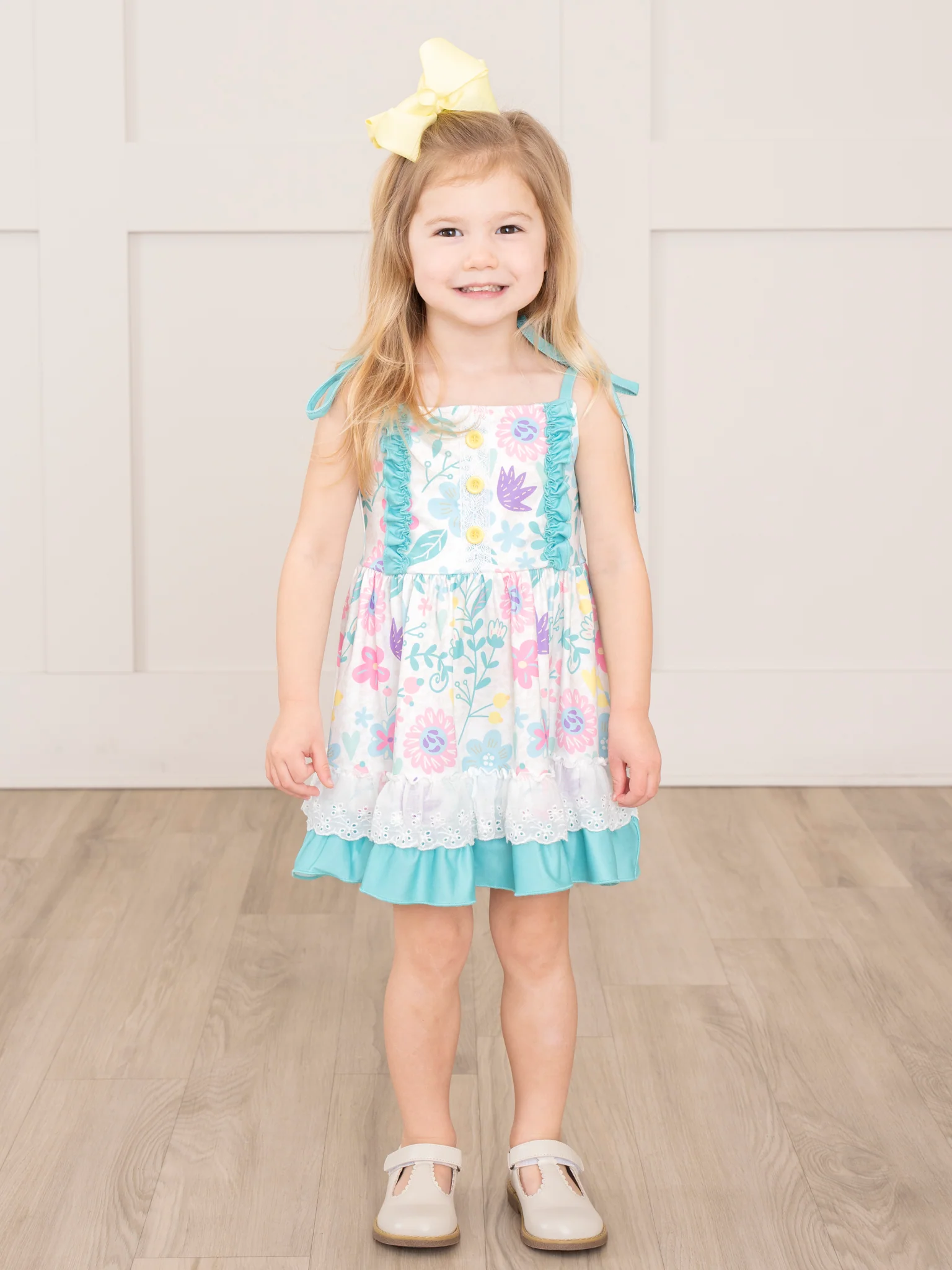 Lacy Wildflower Garden Ruffle Dress - Image 2