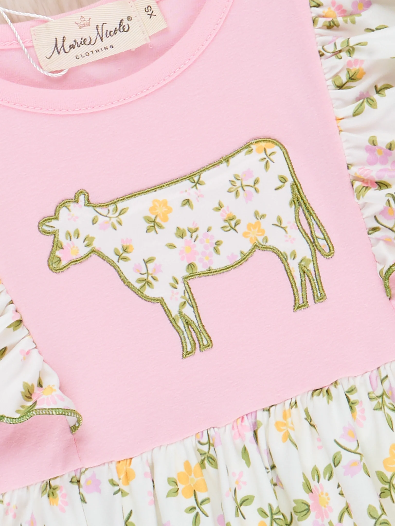 Lady Cow Floral Ruffle Dress - Image 3