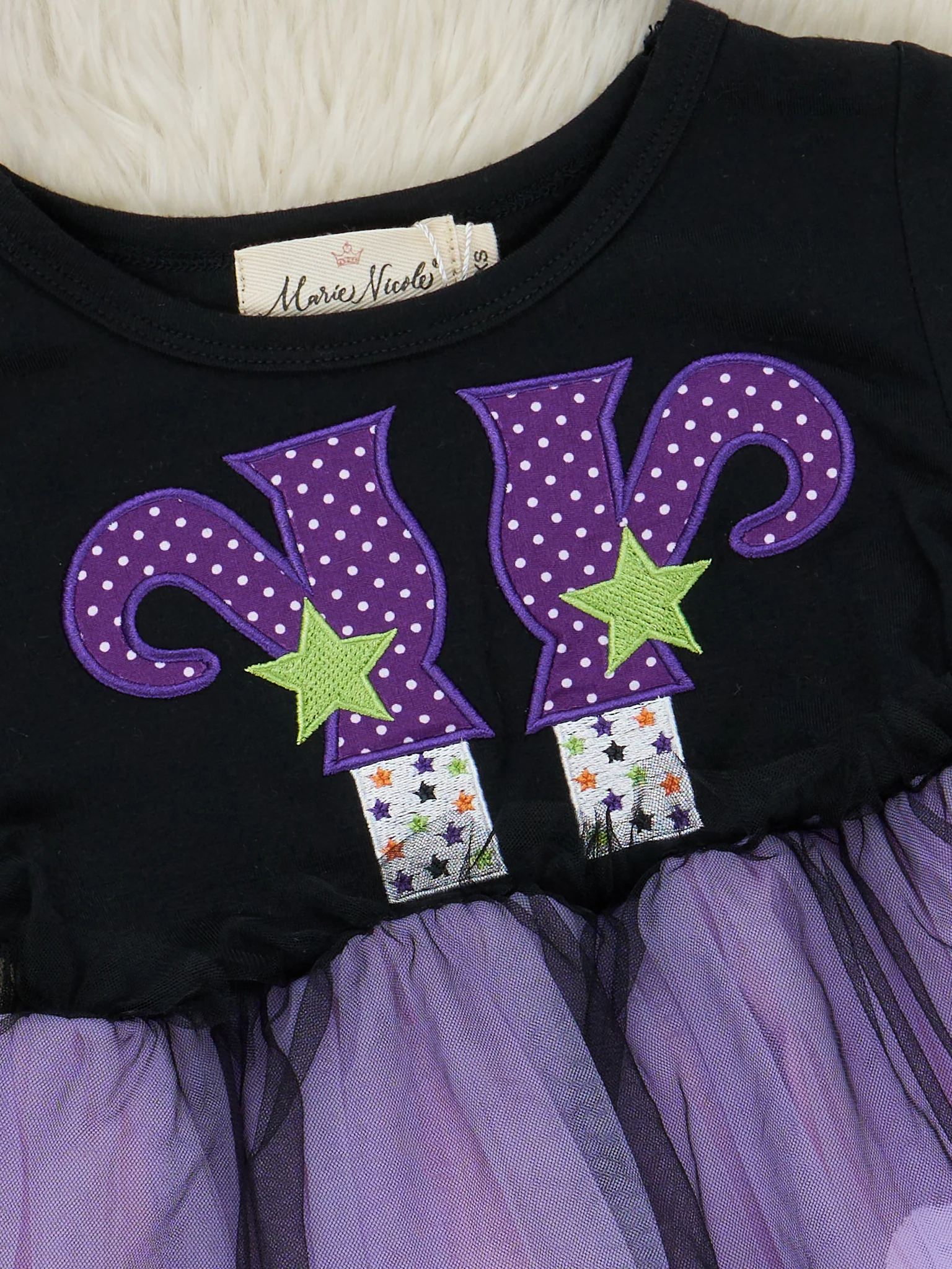 Lavender & Black Witchy Tulle Dress - Image 3