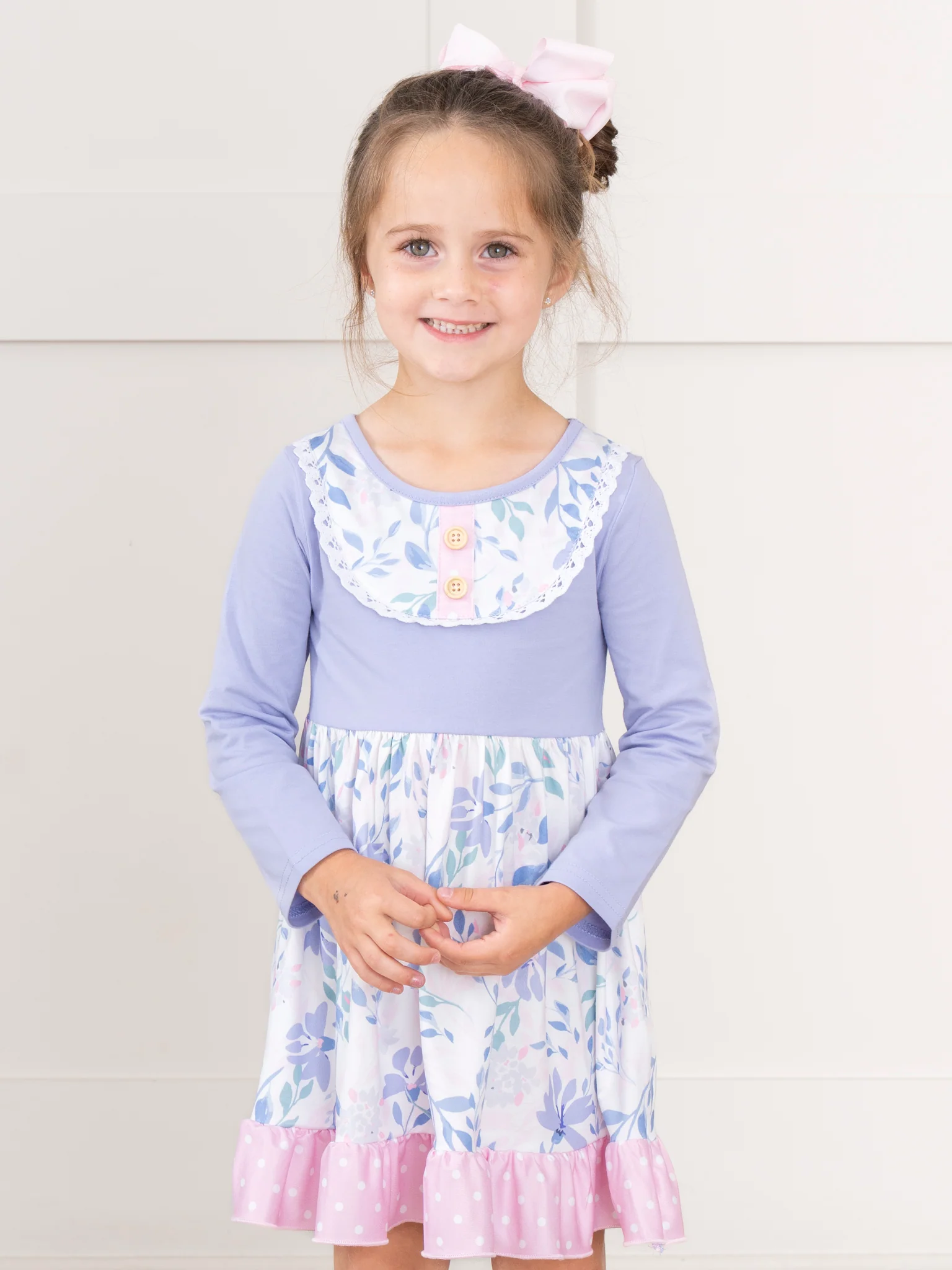 Lavender Fields Ruffle Dress