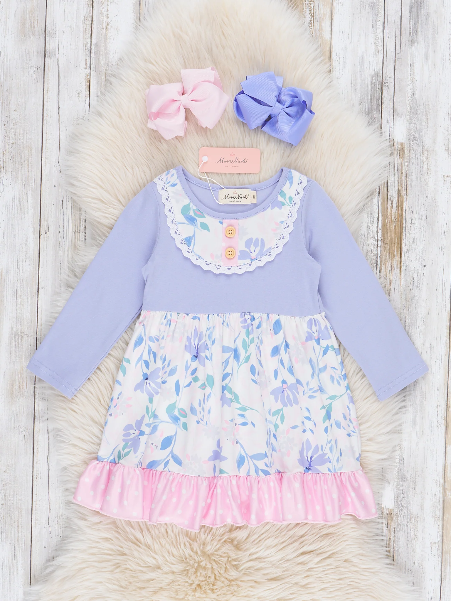 Lavender Fields Ruffle Dress - Image 2