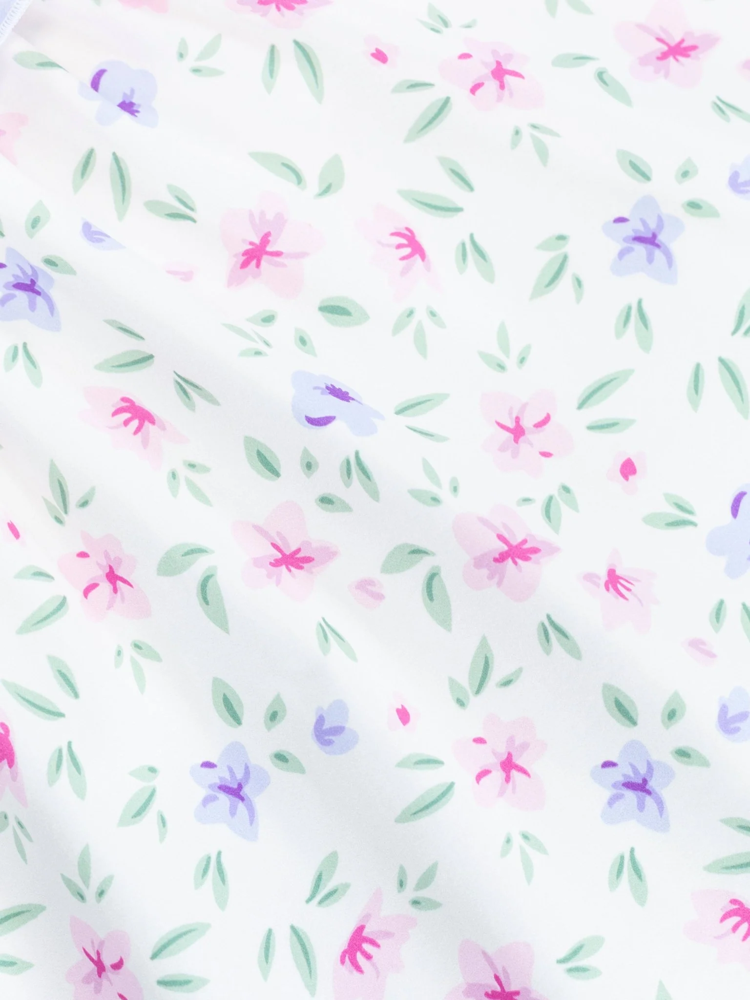 Lavender Floral Ruffle Dress - Image 2