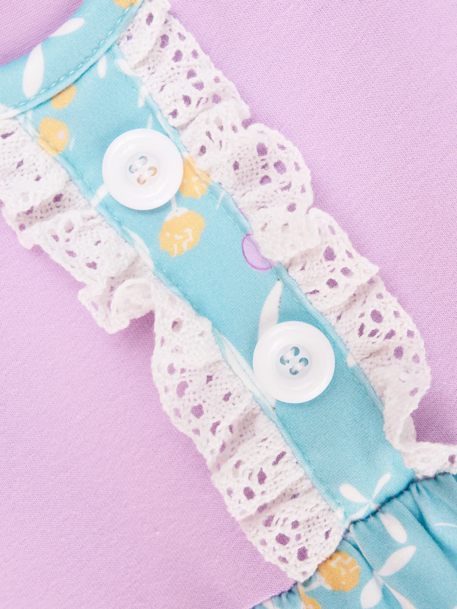 Lavender Floral Ruffle Outfit - Image 3