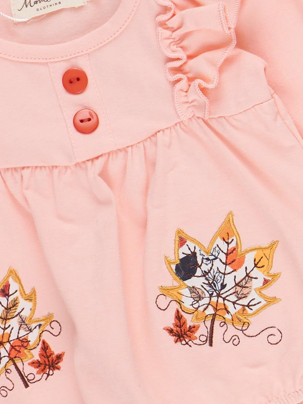 Leafy Lane Embroidered Ruffle Romper - Image 2