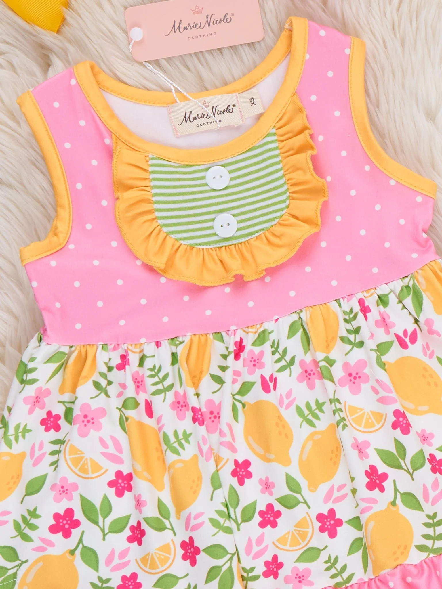 Lemon Blossom Breeze Ruffle Outfit - Image 3