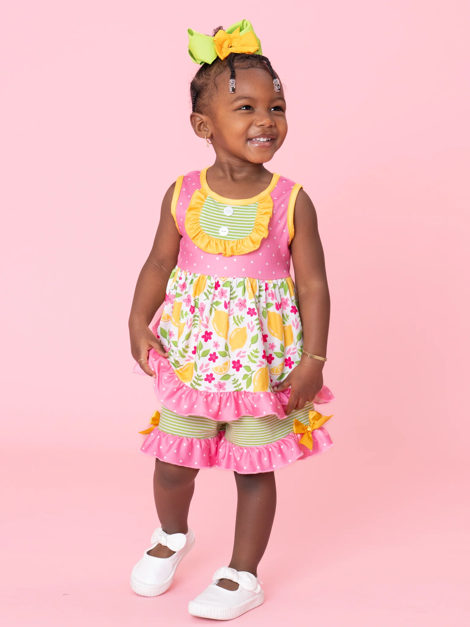 Lemon Blossom Breeze Ruffle Outfit - Image 5