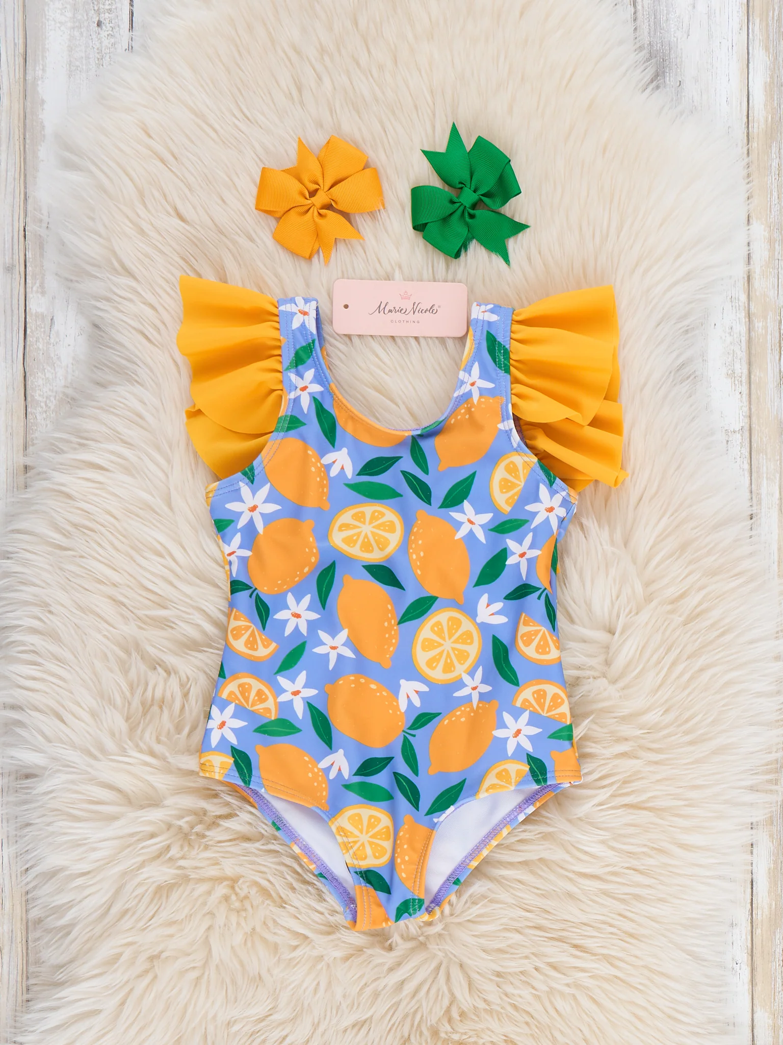 Lemon Grove Ruffle Swimsuit - Image 3