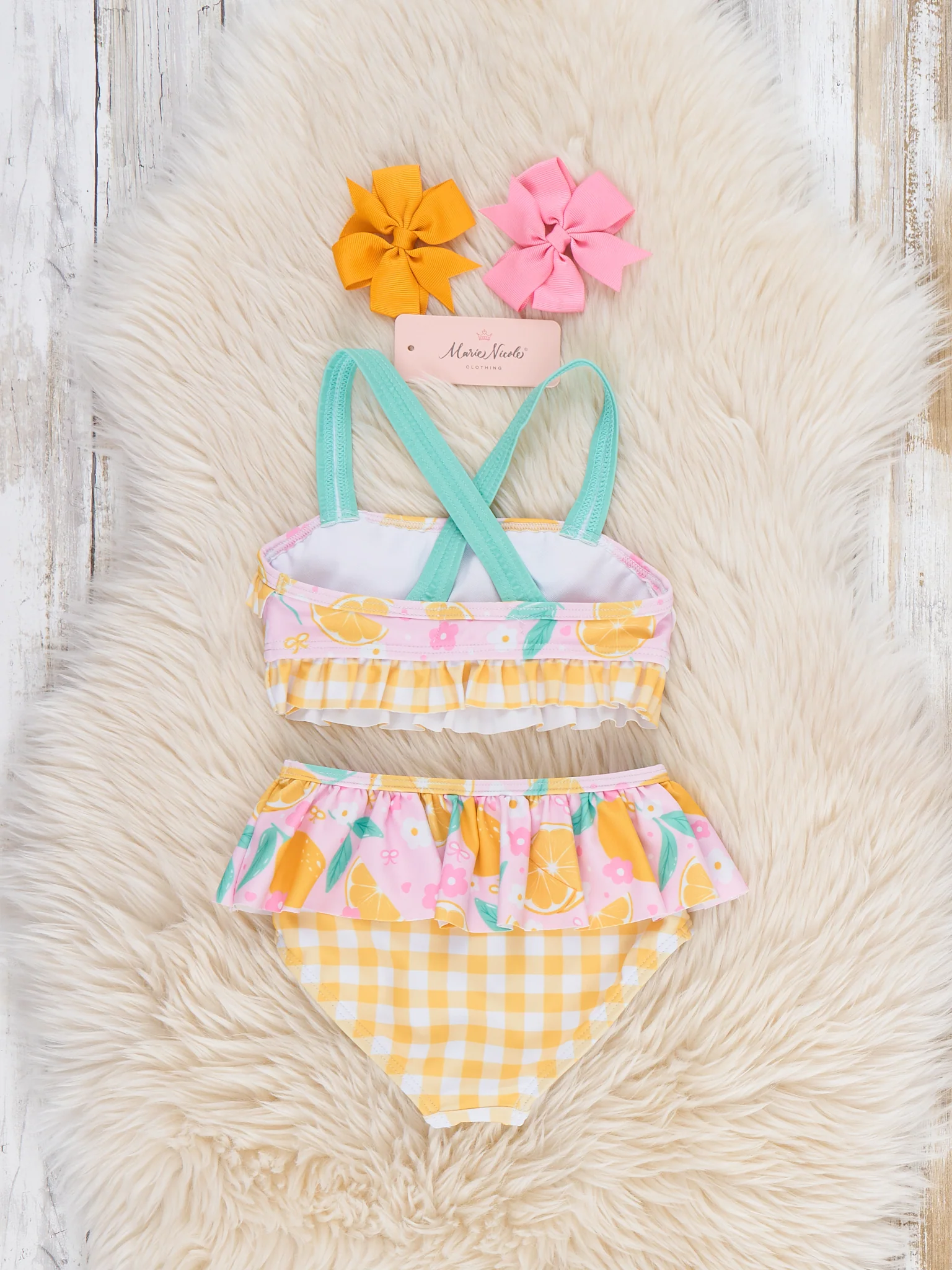 Lemon Grove Splash Ruffle Swimsuit - Image 4