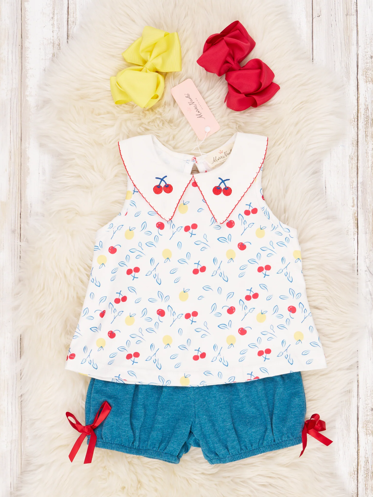 Lemons & Cherries Ruffle Outfit
