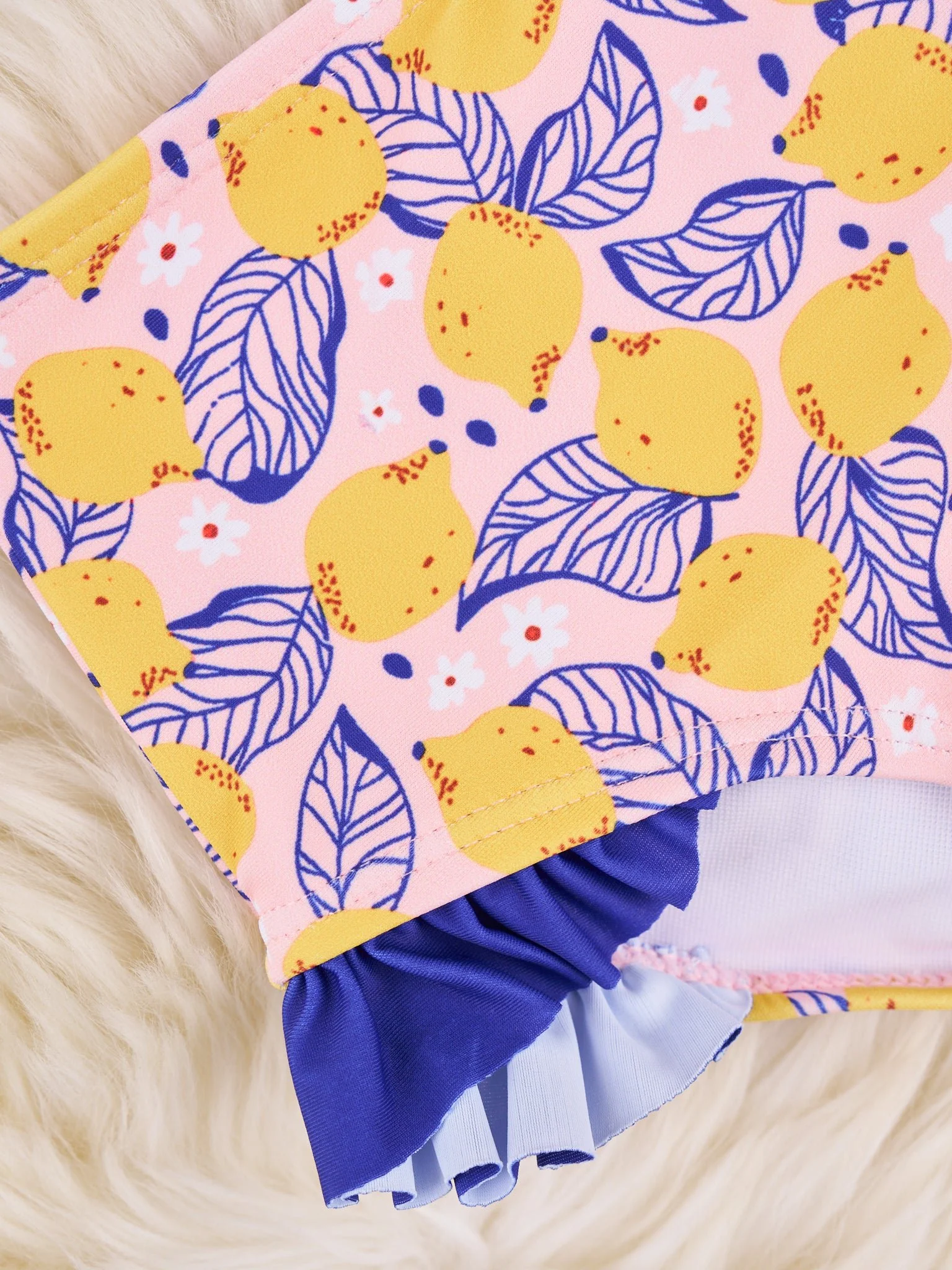 Lemons Ruffle Swimsuit - Image 3