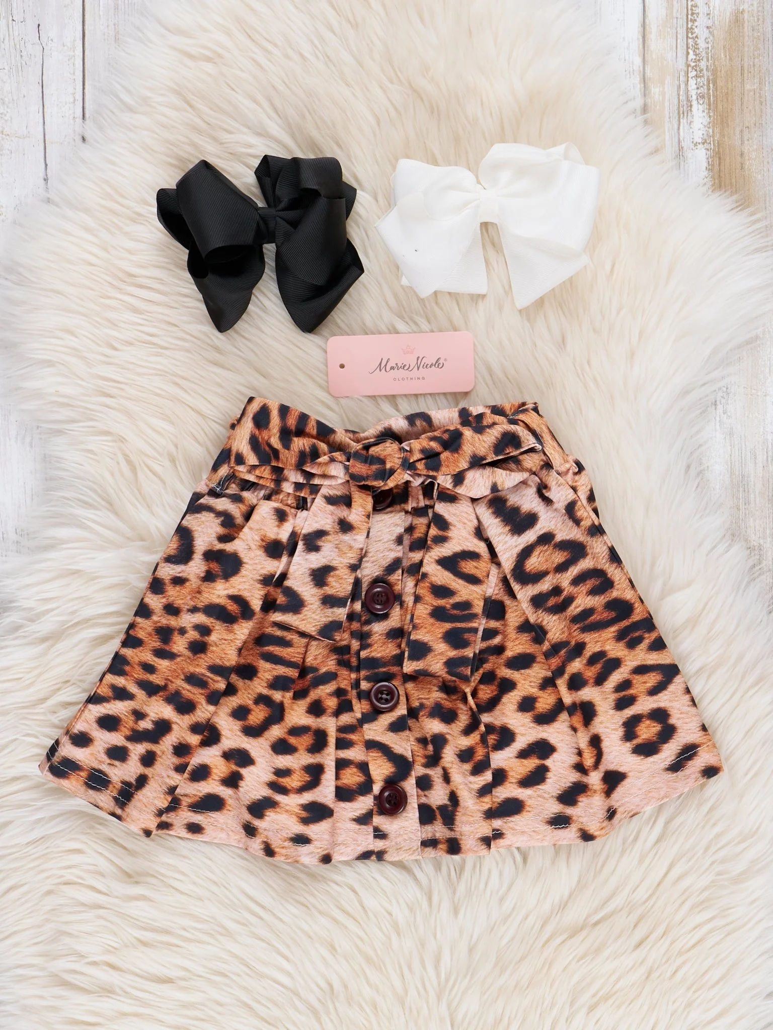 Leopard "Give Thanks" Outfit w/ Skirt - Image 3