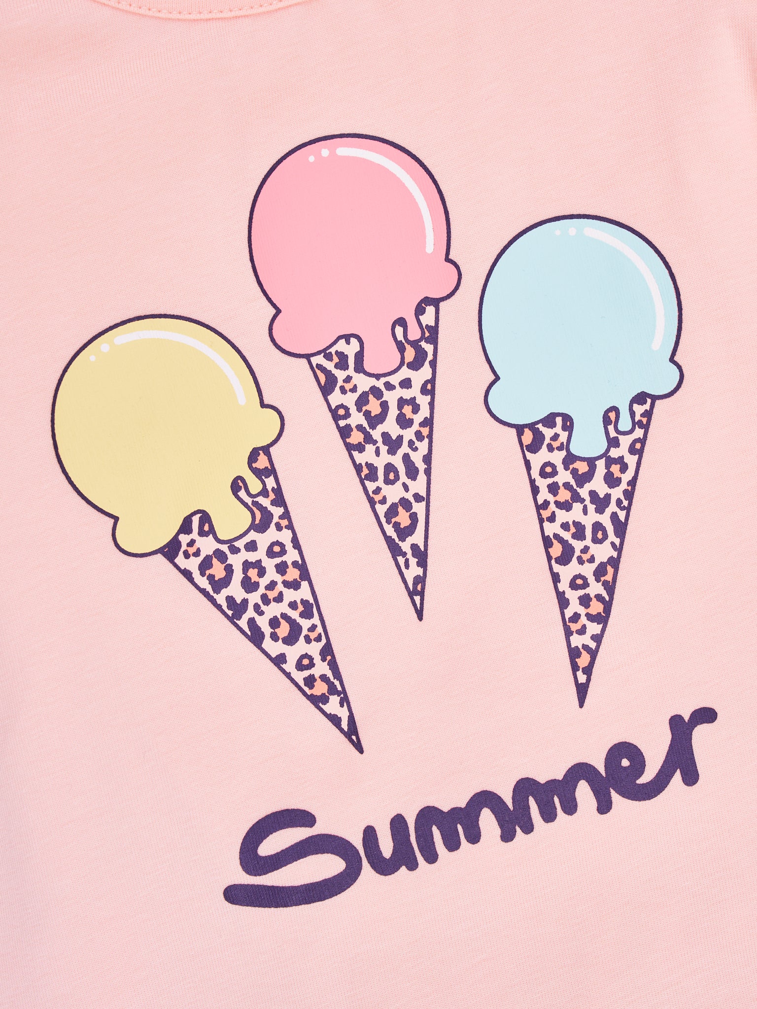 Leopard Ice Cream Ruffle Skirt Outfit - Image 3