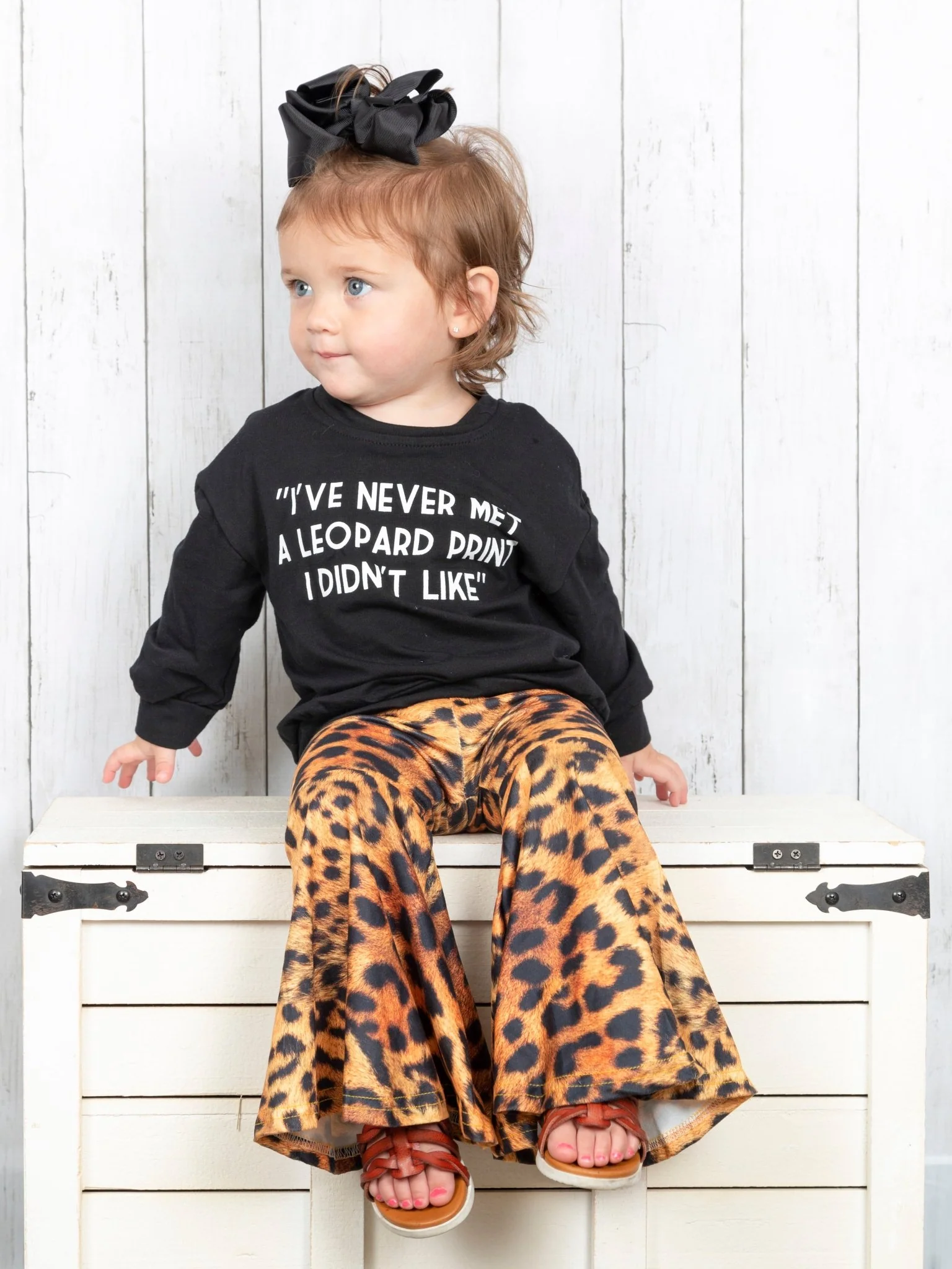 "Leopard Print I Didn't Like" Top & Bell Bottoms Outfit