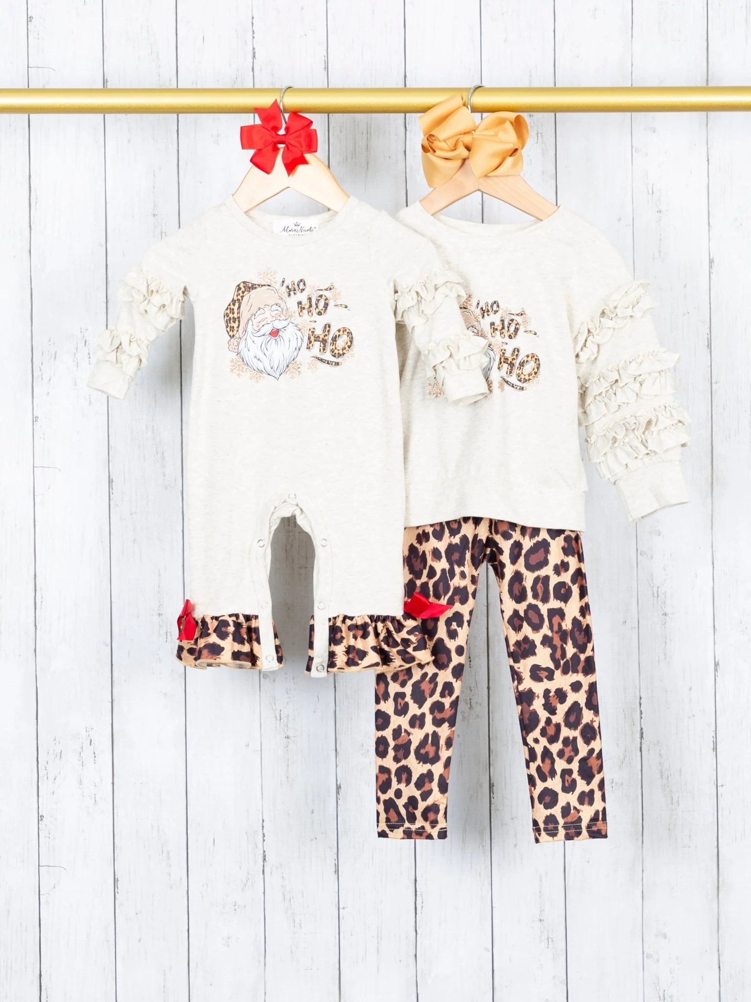 Leopard Santa Ruffle Outfit - Image 4