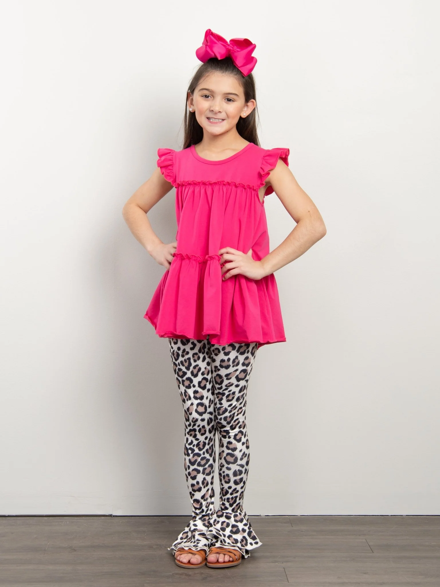Leopard Tiered Bell Bottoms - Image 2