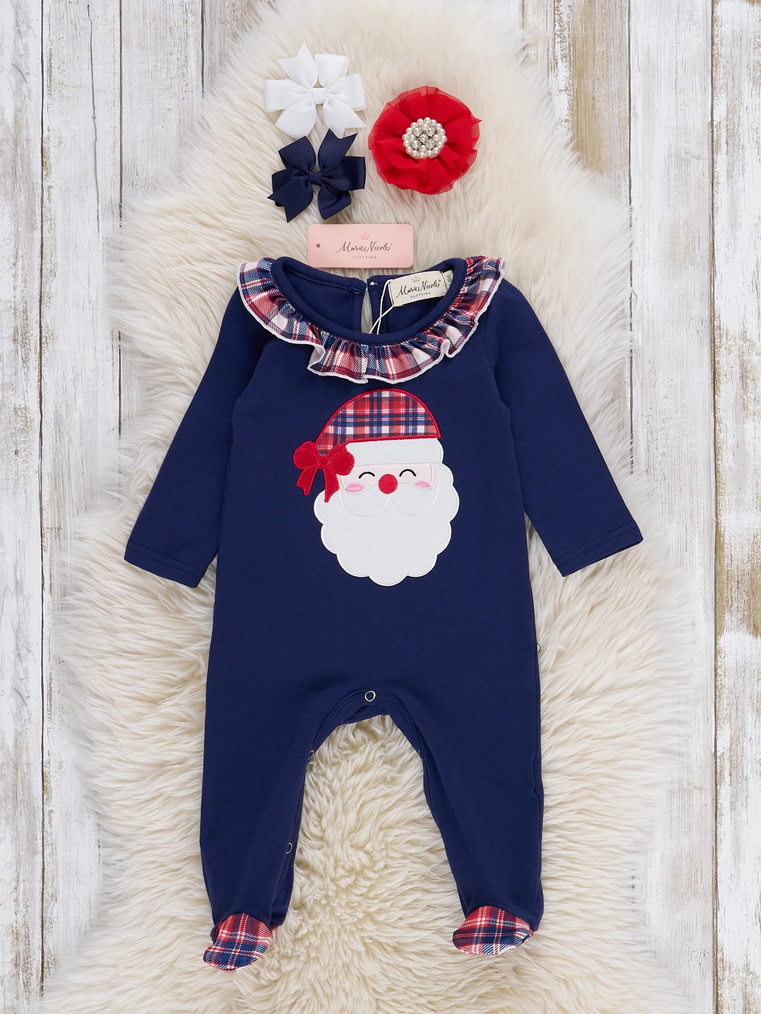 Letter to Santa Embroidered Romper - Image 2