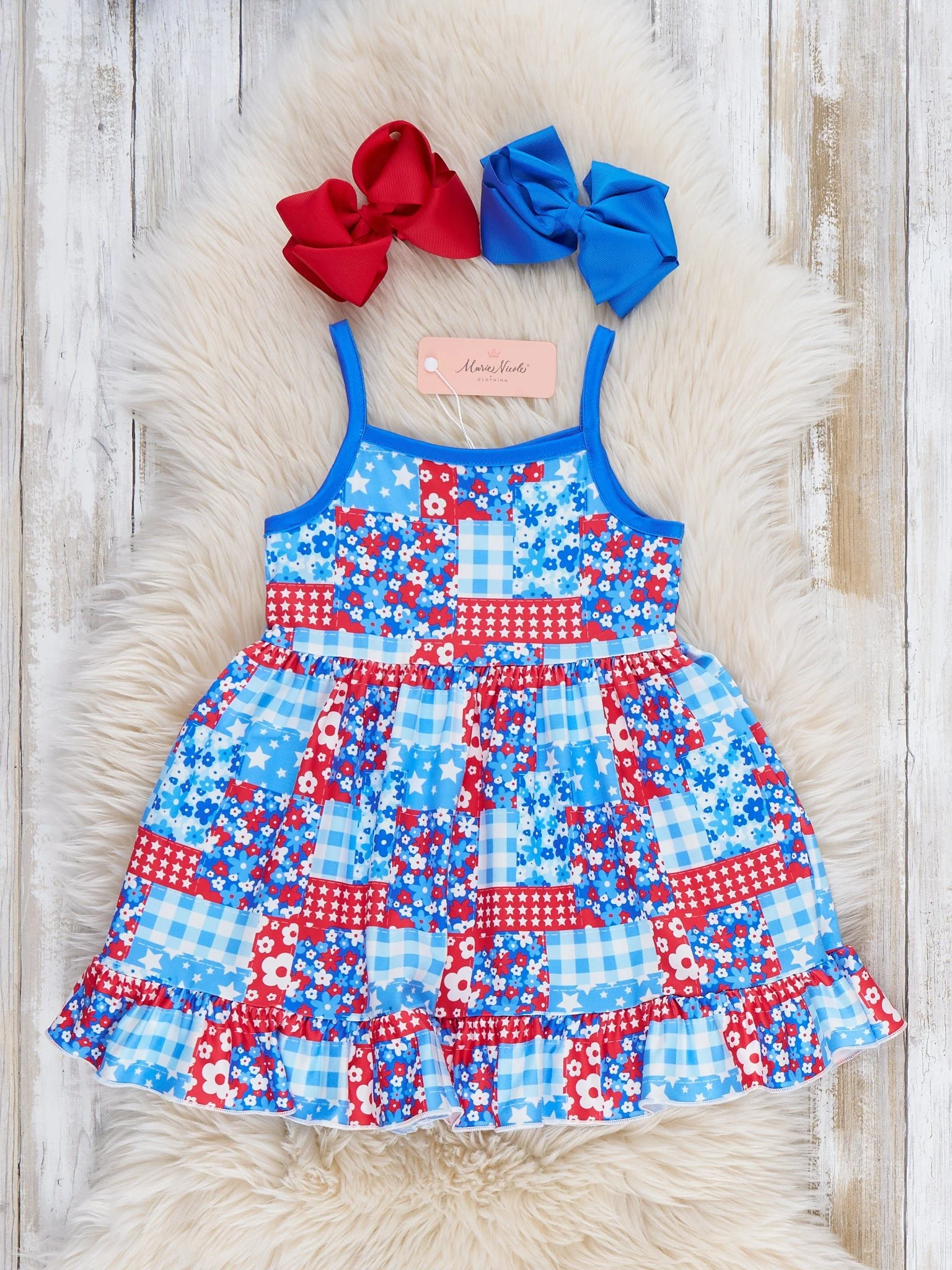 Liberty Floral Flag Ruffle Dress