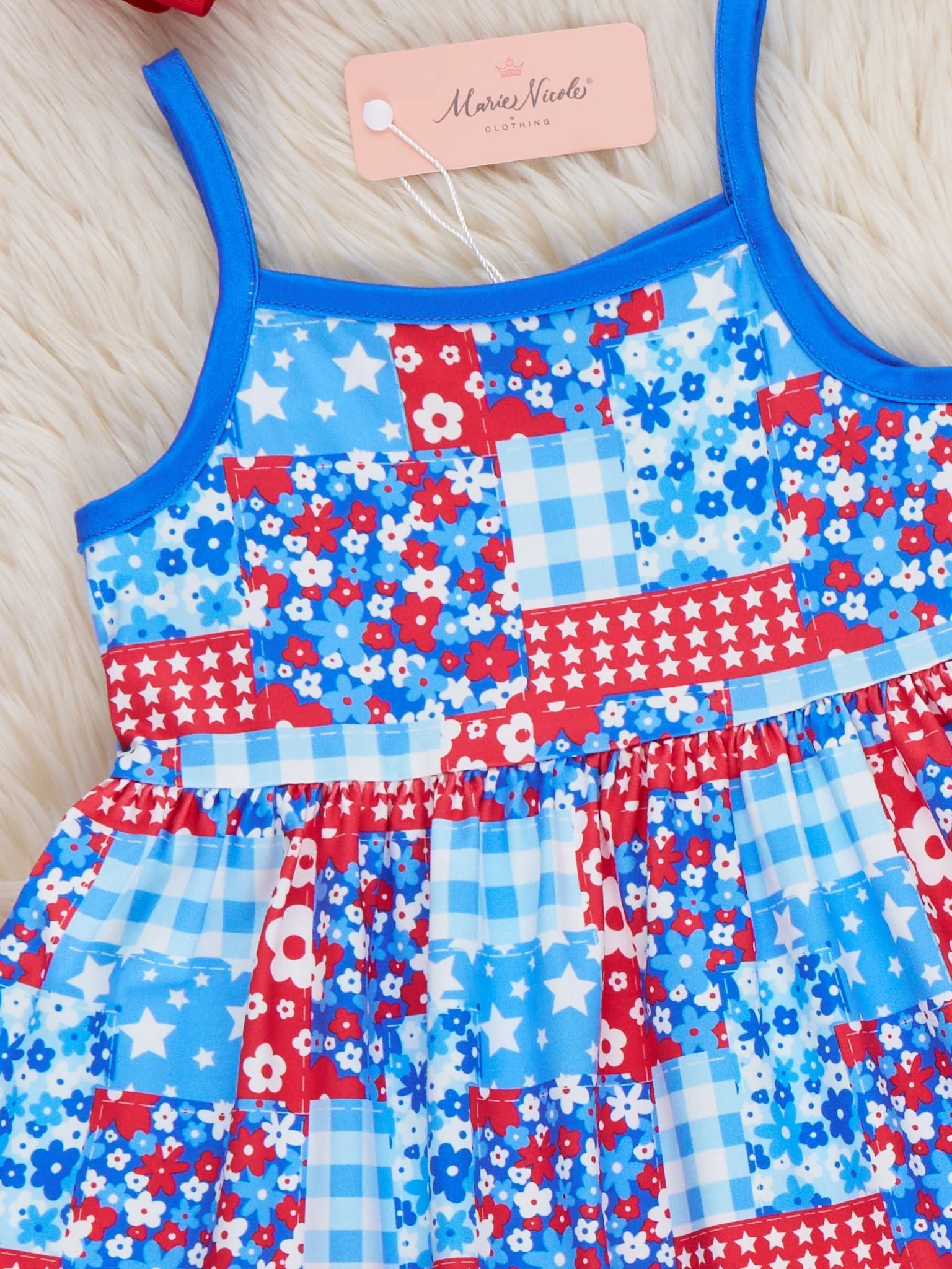 Liberty Floral Flag Ruffle Dress - Image 2