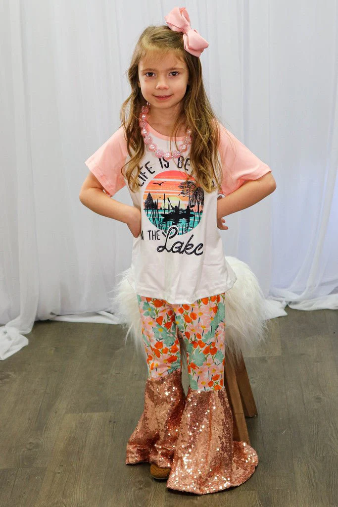 Life Is Better On The Lake Sequin Bells Outfit - Image 2