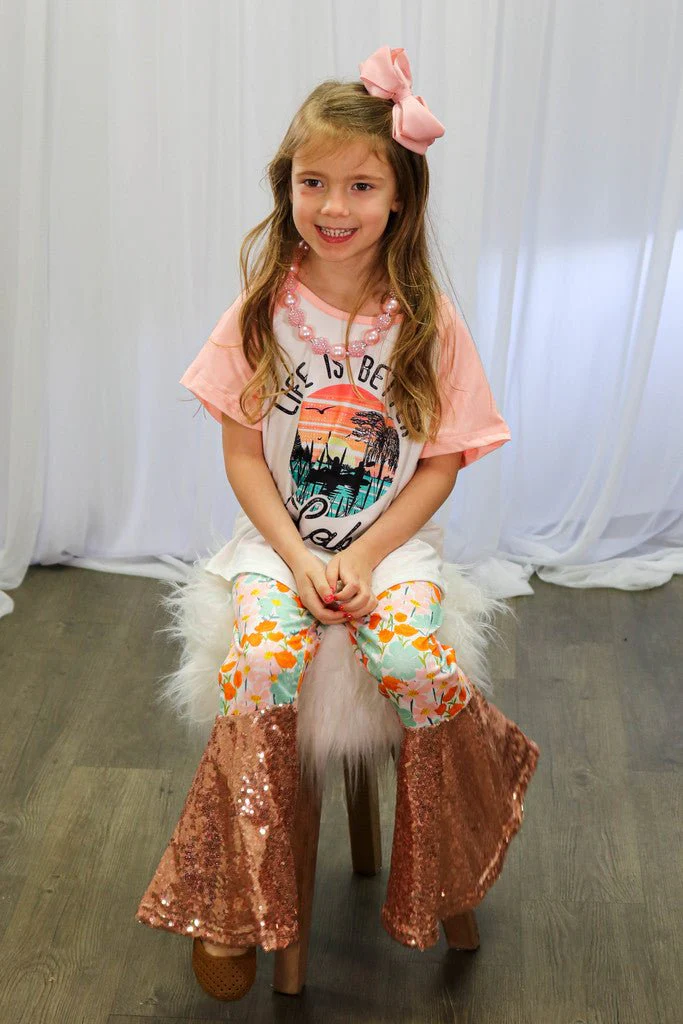 Life Is Better On The Lake Sequin Bells Outfit - Image 3