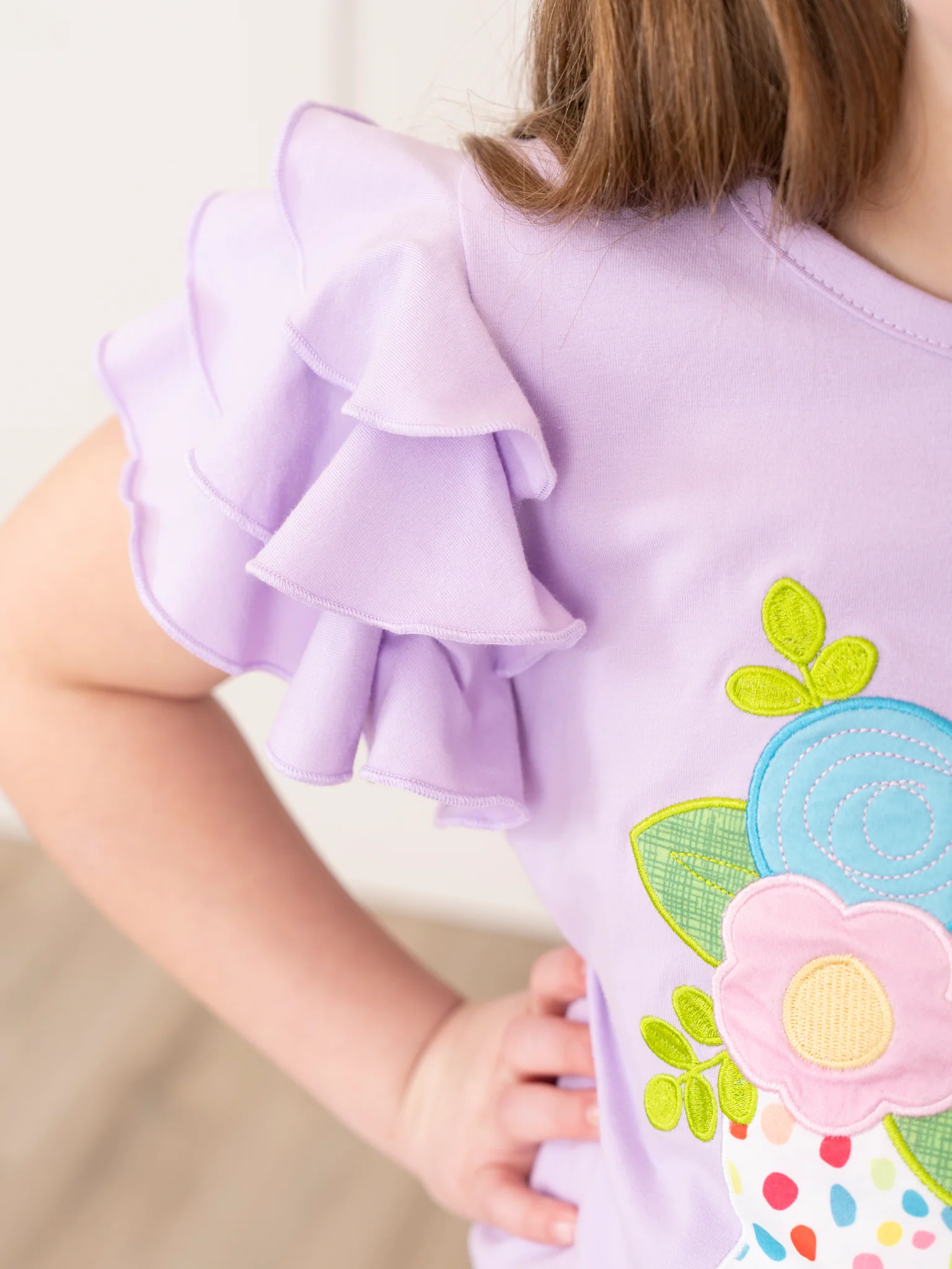 Lilac Confetti Cowgirl Outfit w/ Skirt - Image 5
