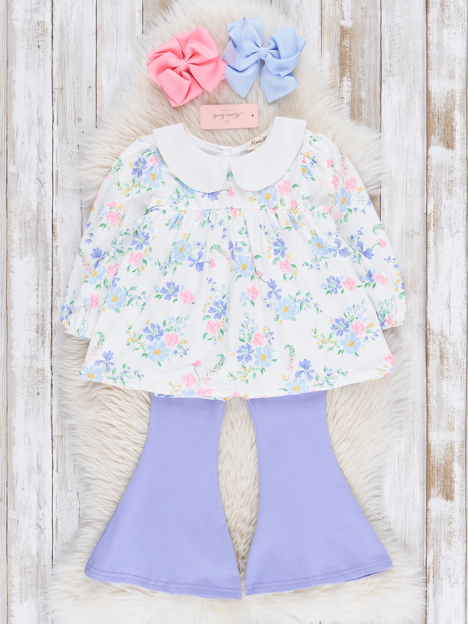 Lilac Secret Garden Bell Bottoms Outfit - Image 2
