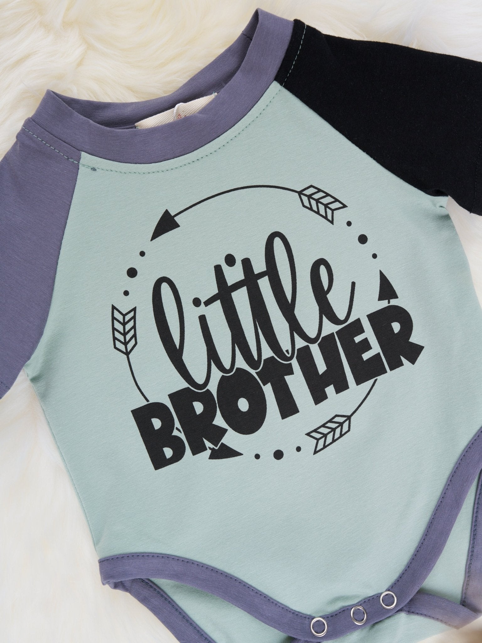 "Little Brother" Raglan Romper - Image 2