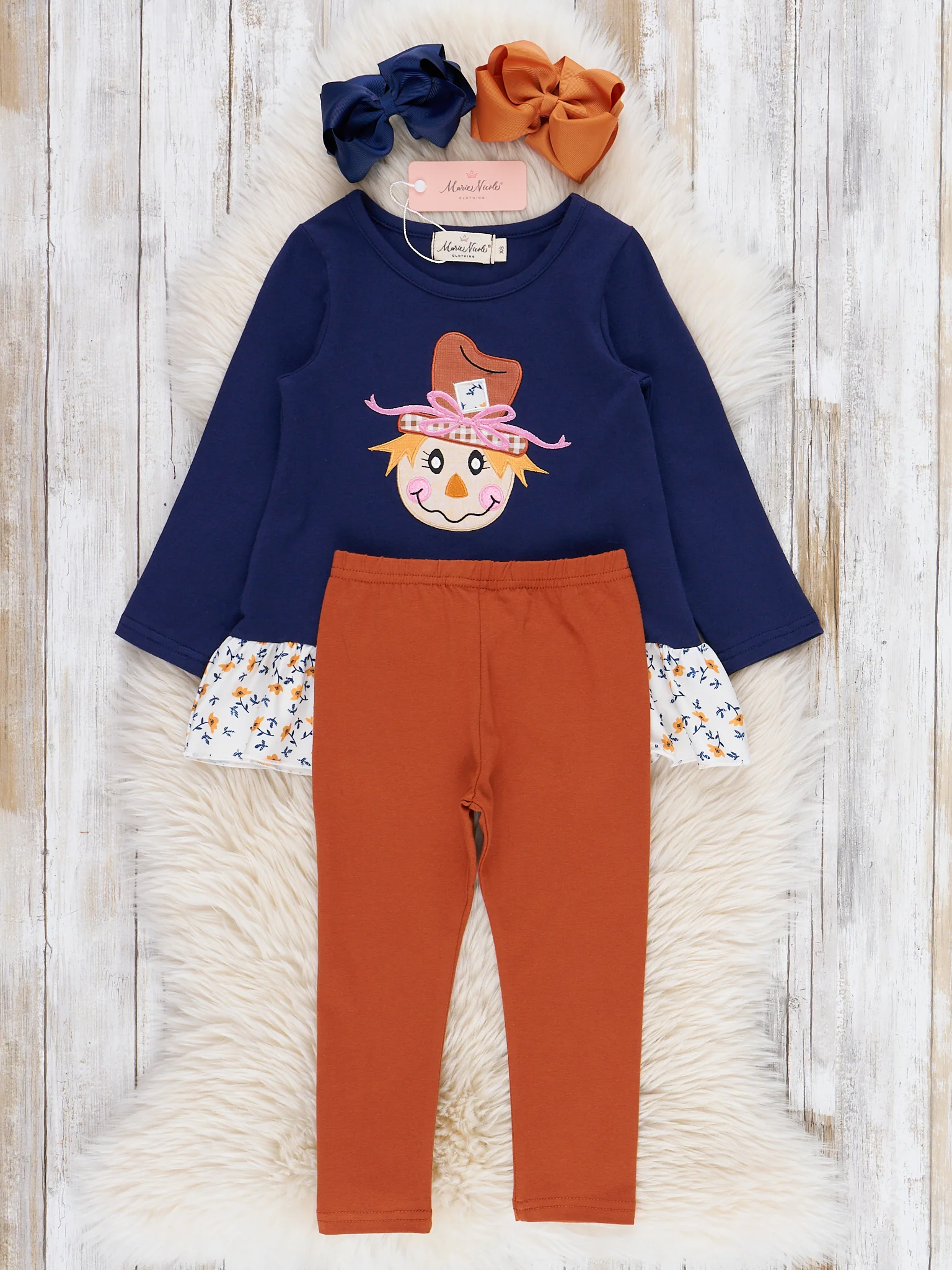 Little Crow Keeper Embroidered Ruffle Outfit - Image 2
