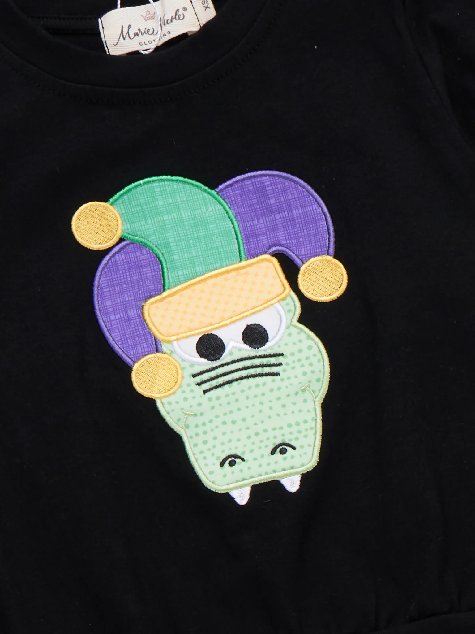 Little Jester Alligator Embroidered Outfit - Image 3