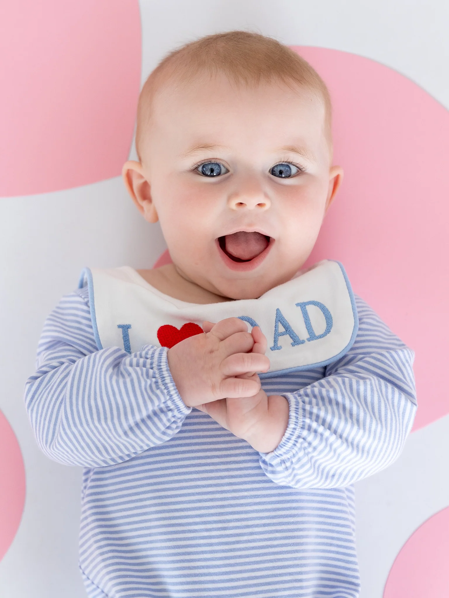Little Love for Dad Embroidered Romper