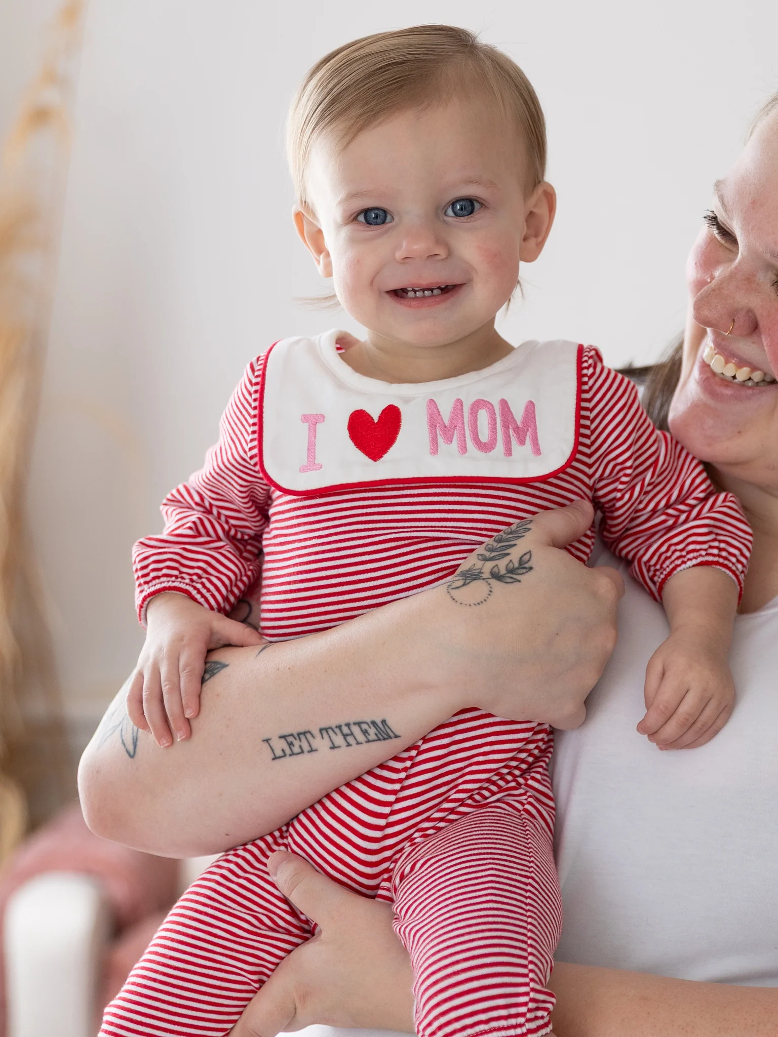Little Love for Mom Embroidered Romper - Image 4