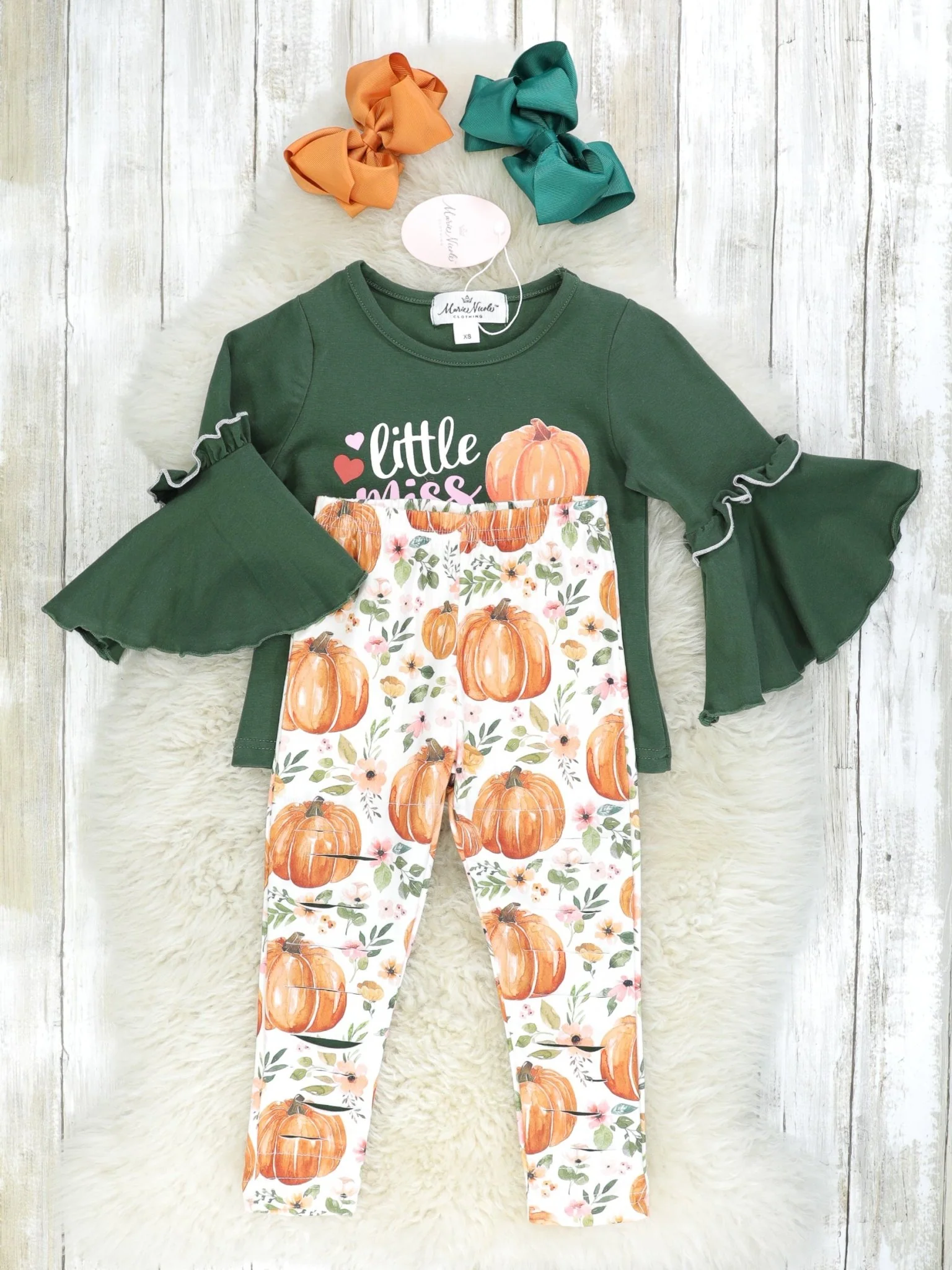 Little Miss Pumpkin Spice Outfit - Image 2