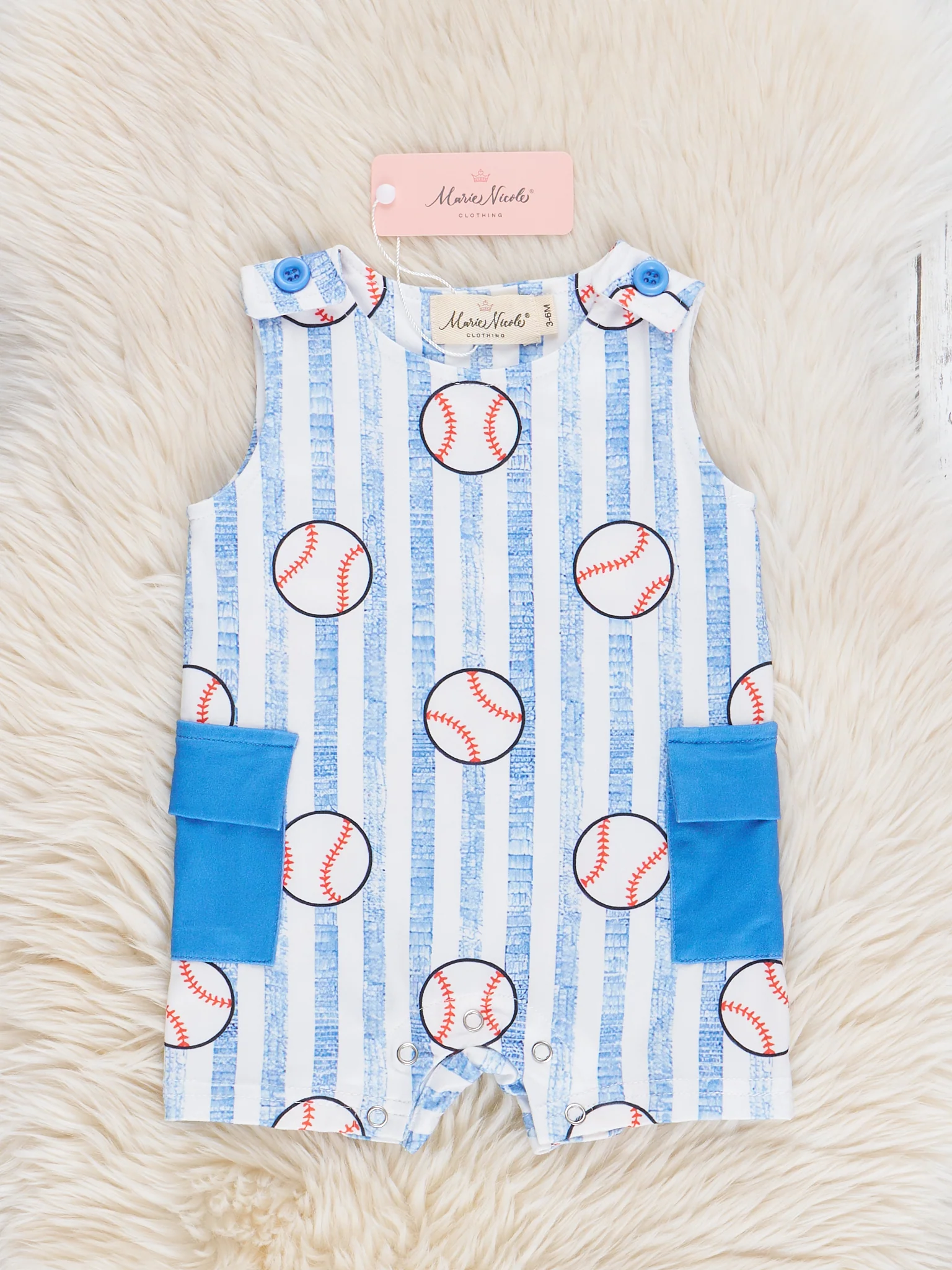 Little Striped Baseball Johnny
