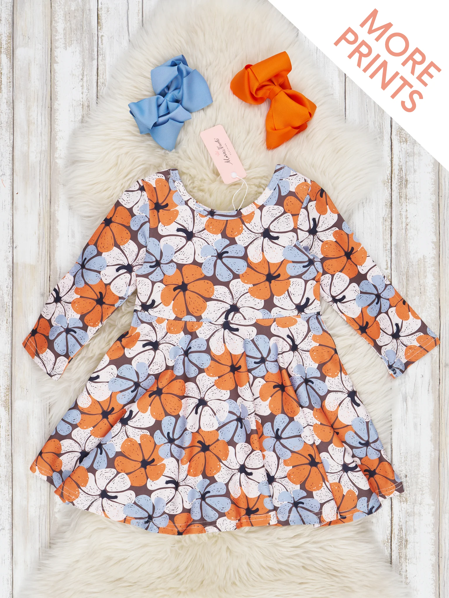 Long Sleeve Autumn Florals Dresses