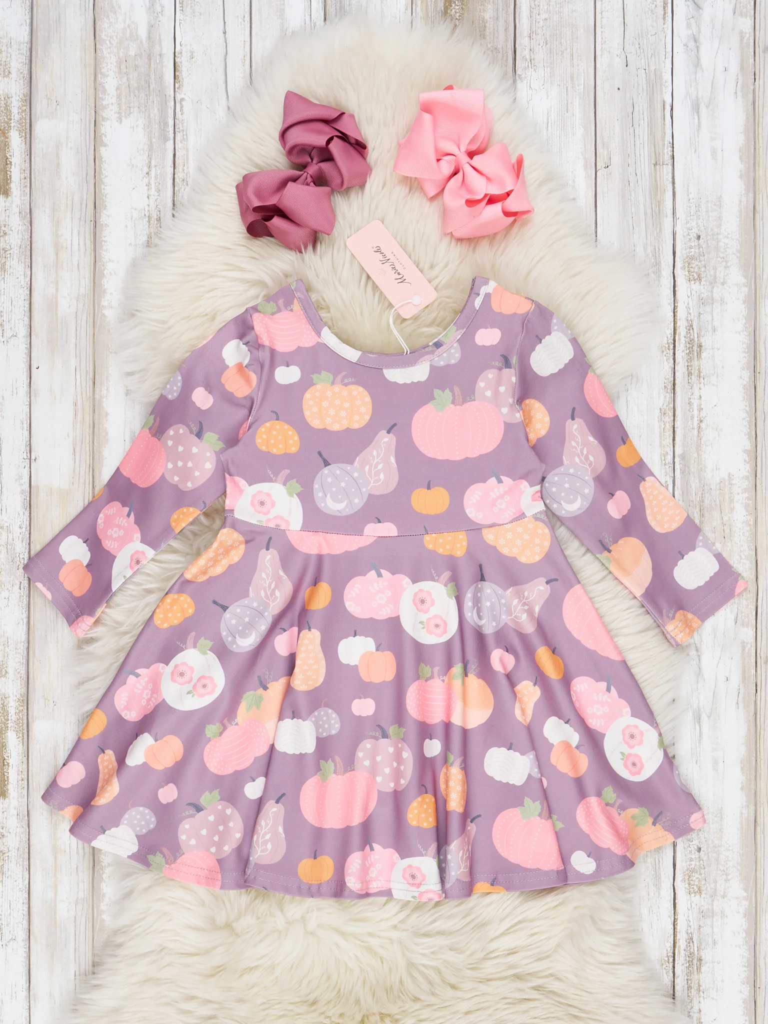 Long Sleeve Autumn Florals Dresses - Image 4