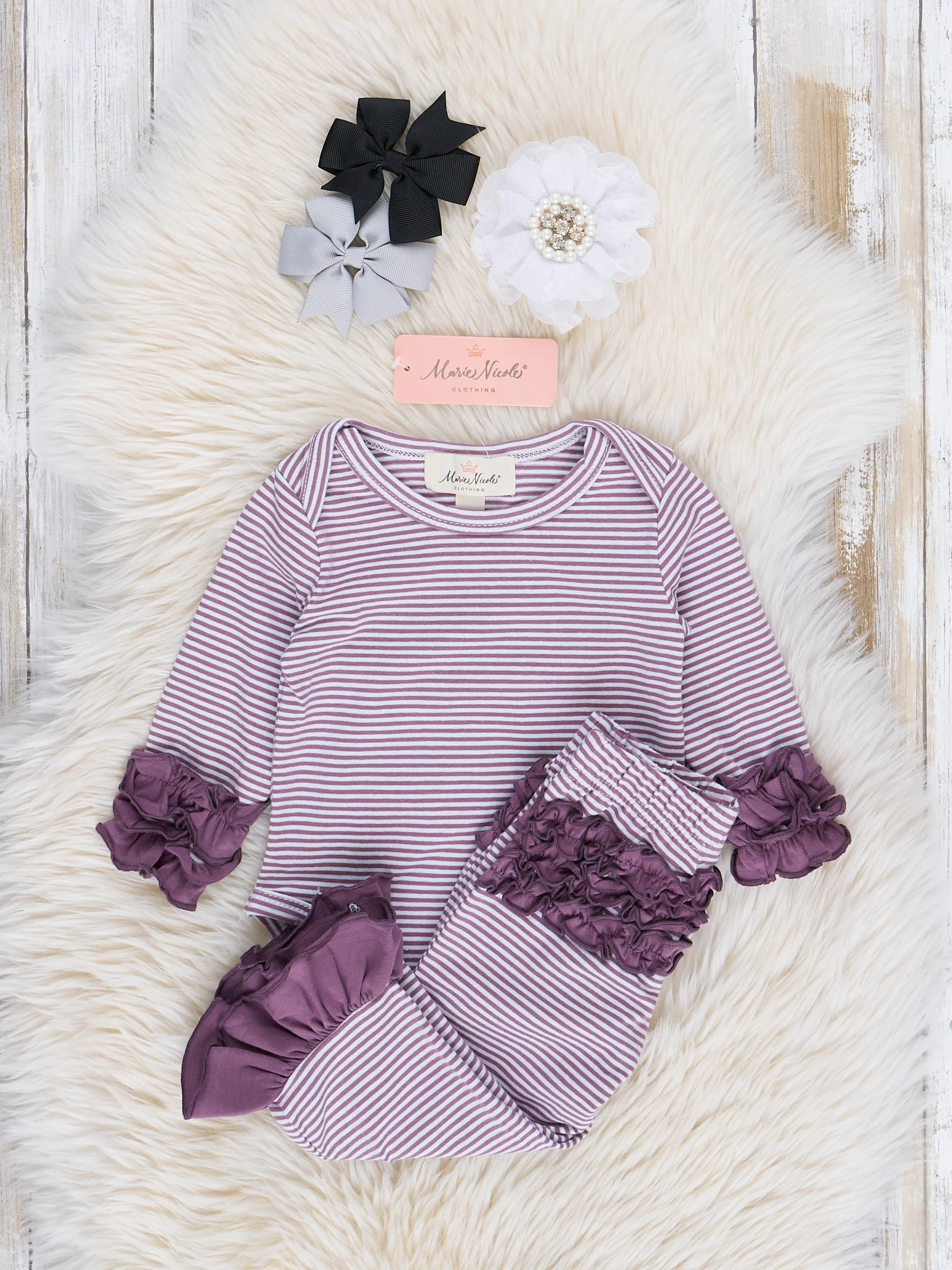 Striped Icing Ruffle Outfit - Image 6