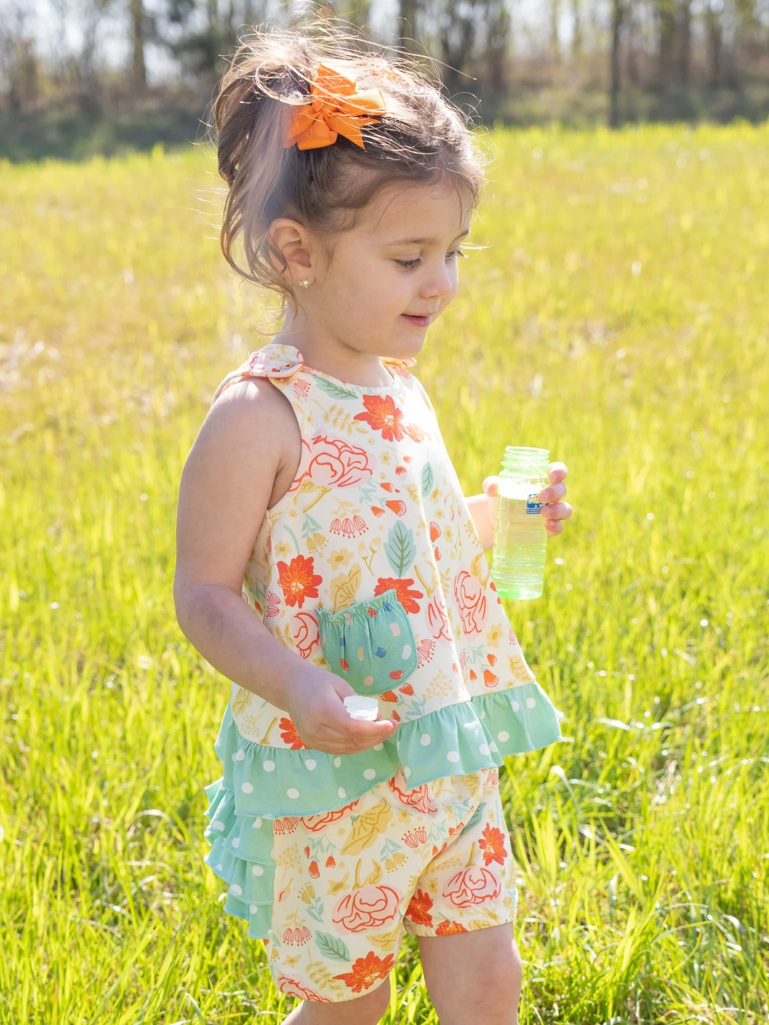 Lottie Dots Cross-Back Bloomers Outfit - Image 10