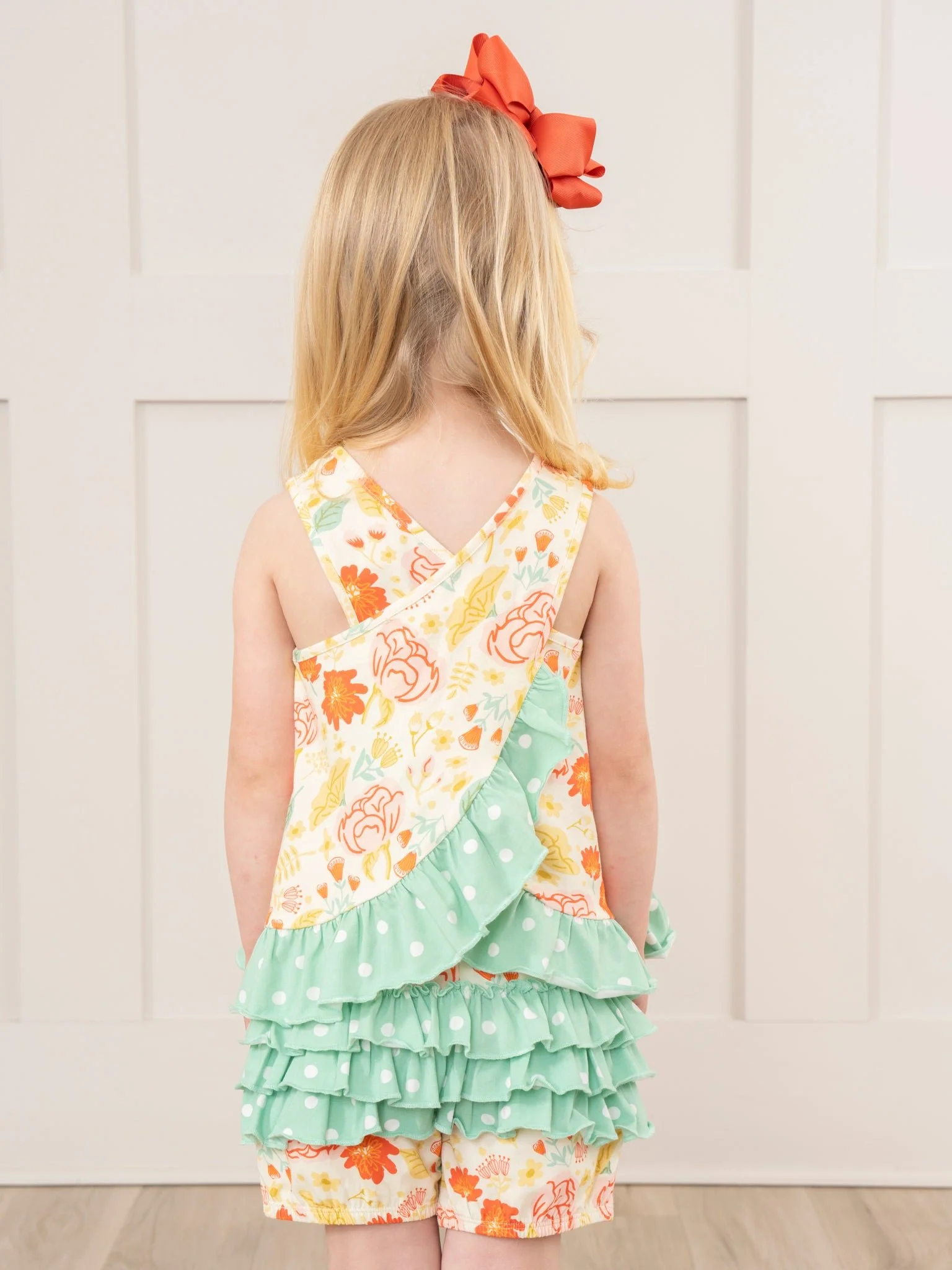 Lottie Dots Cross-Back Bloomers Outfit - Image 6