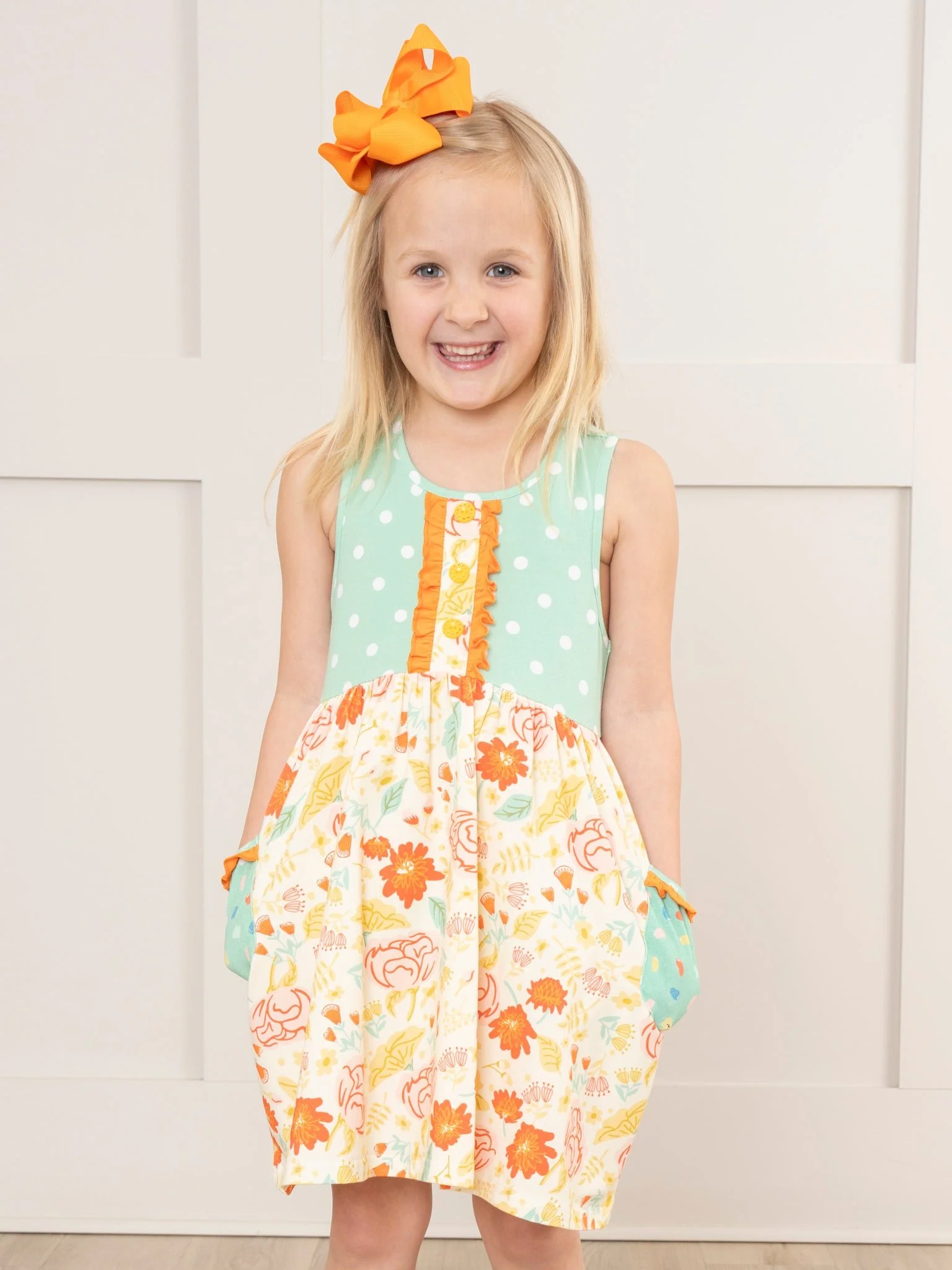 Lottie Dots Cross-Back Ruffle Dress - Image 6