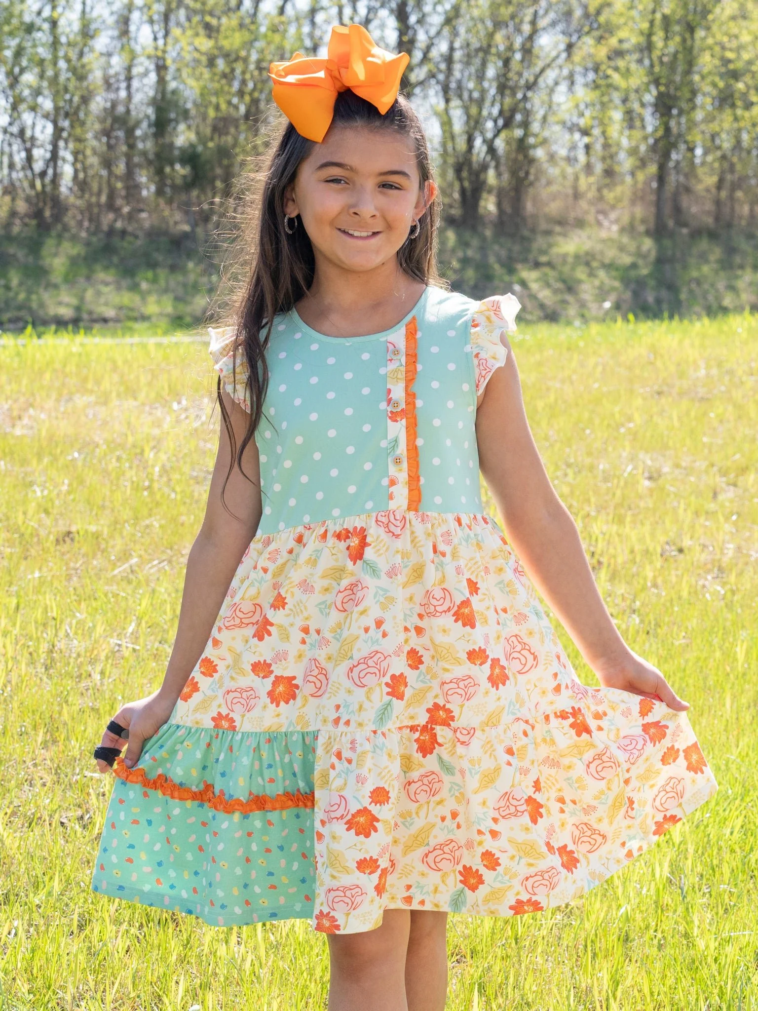 Lottie Dots Prairie Ruffle Dress - Image 2