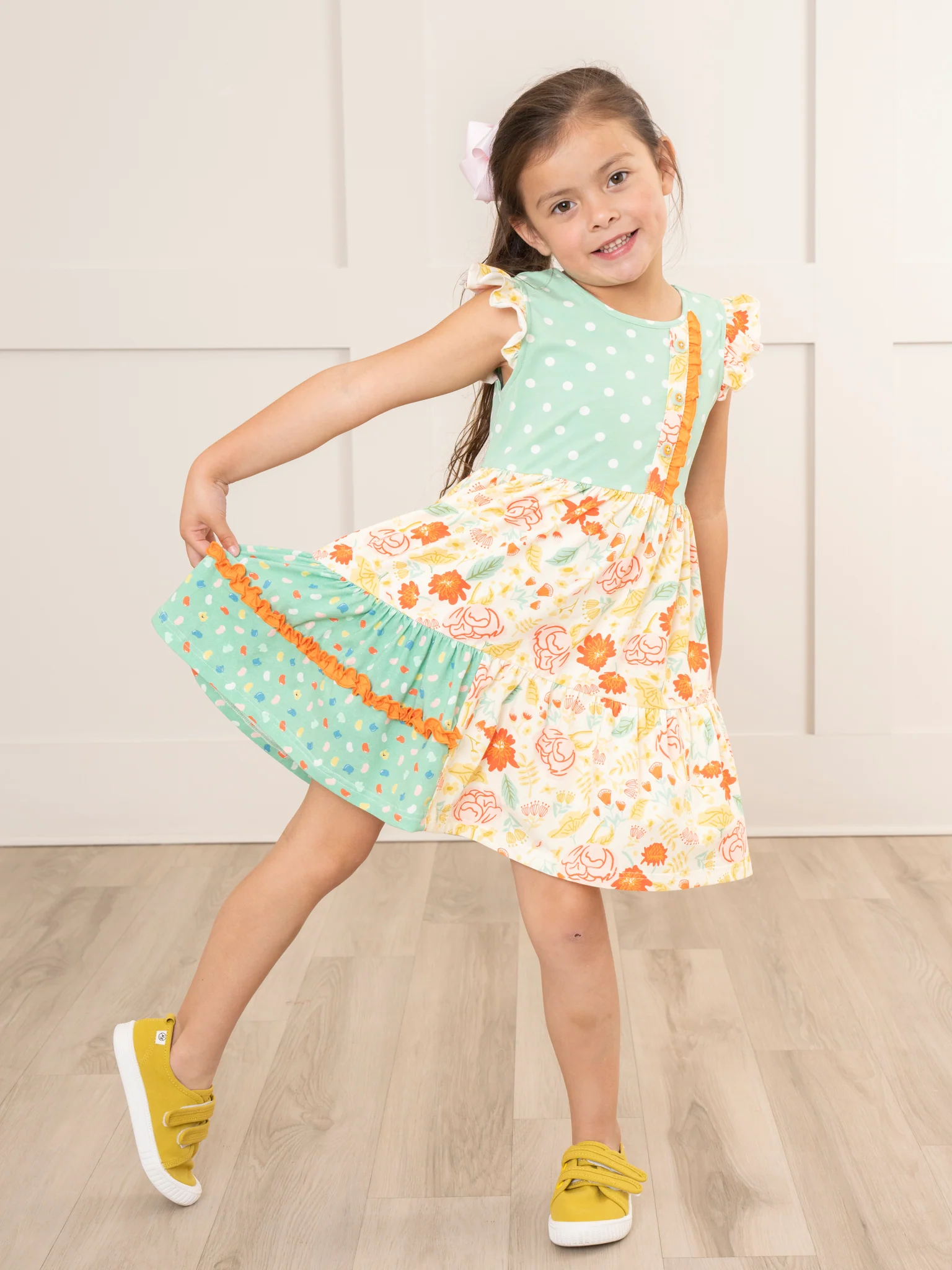 Lottie Dots Prairie Ruffle Dress - Image 6