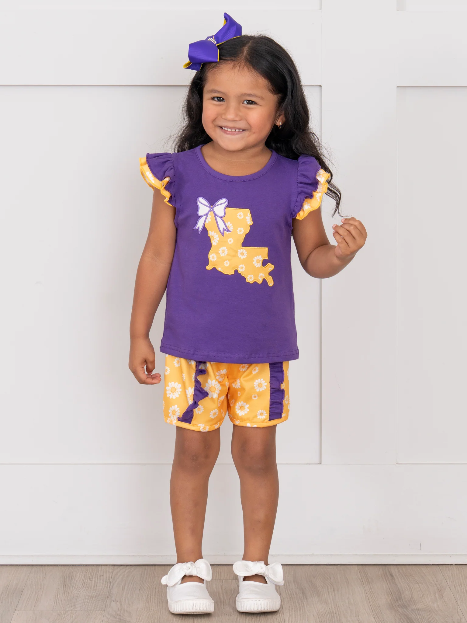 Louisiana Embroidered Floral Ruffle Outfit - Image 5
